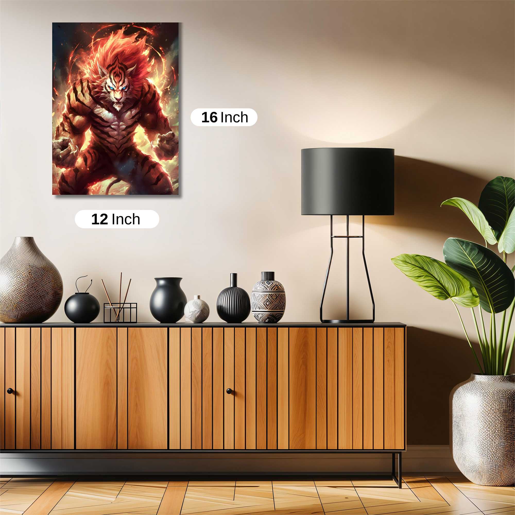 Tiger Inferno Safe Wall Magnetic / M