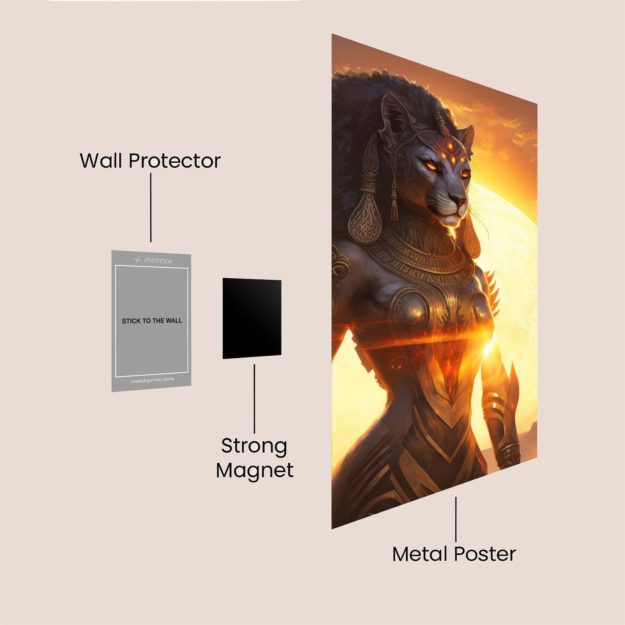Sekhmet Radiant Safe Wall Magnetic / M