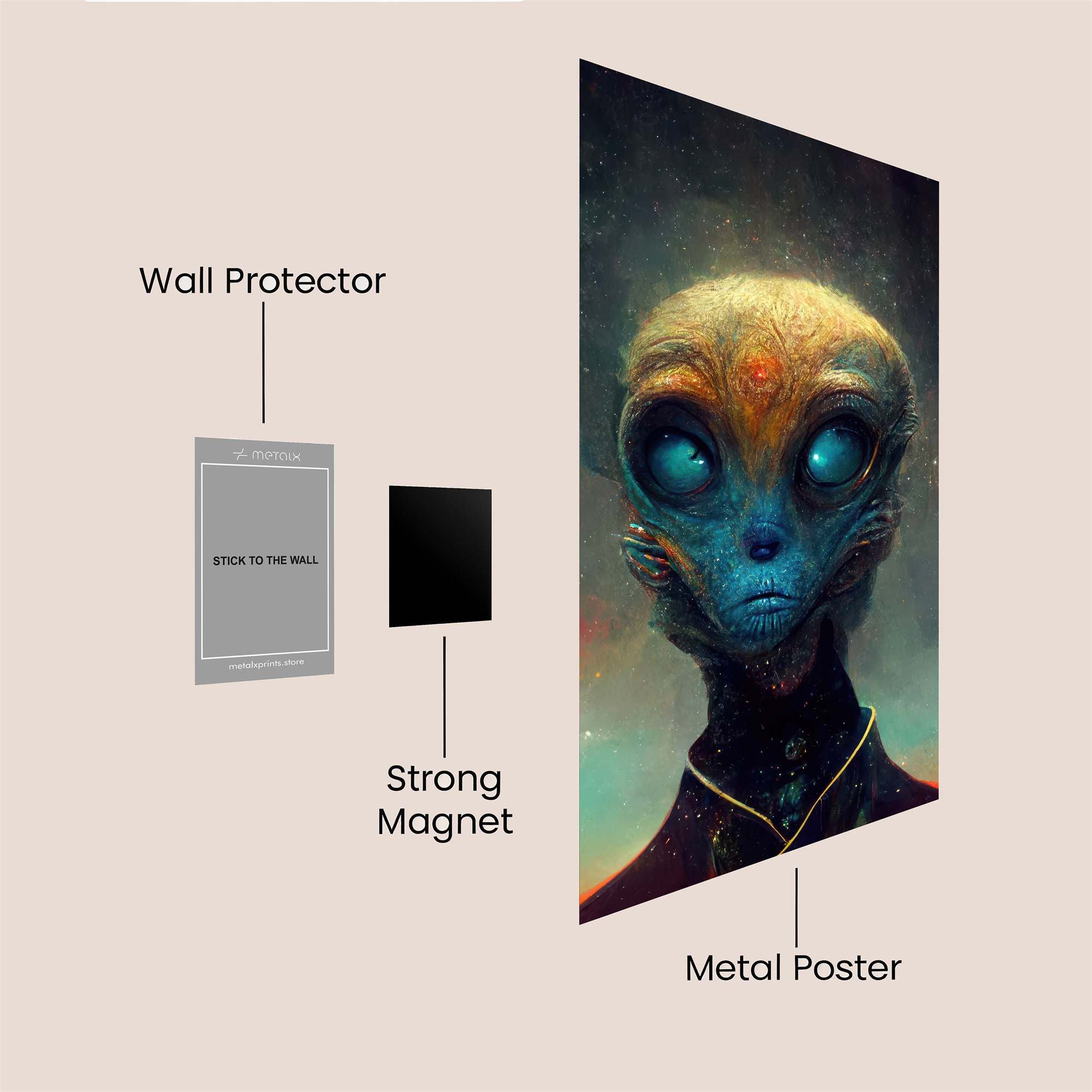 Alien Enigma Safe Wall Magnetic / M