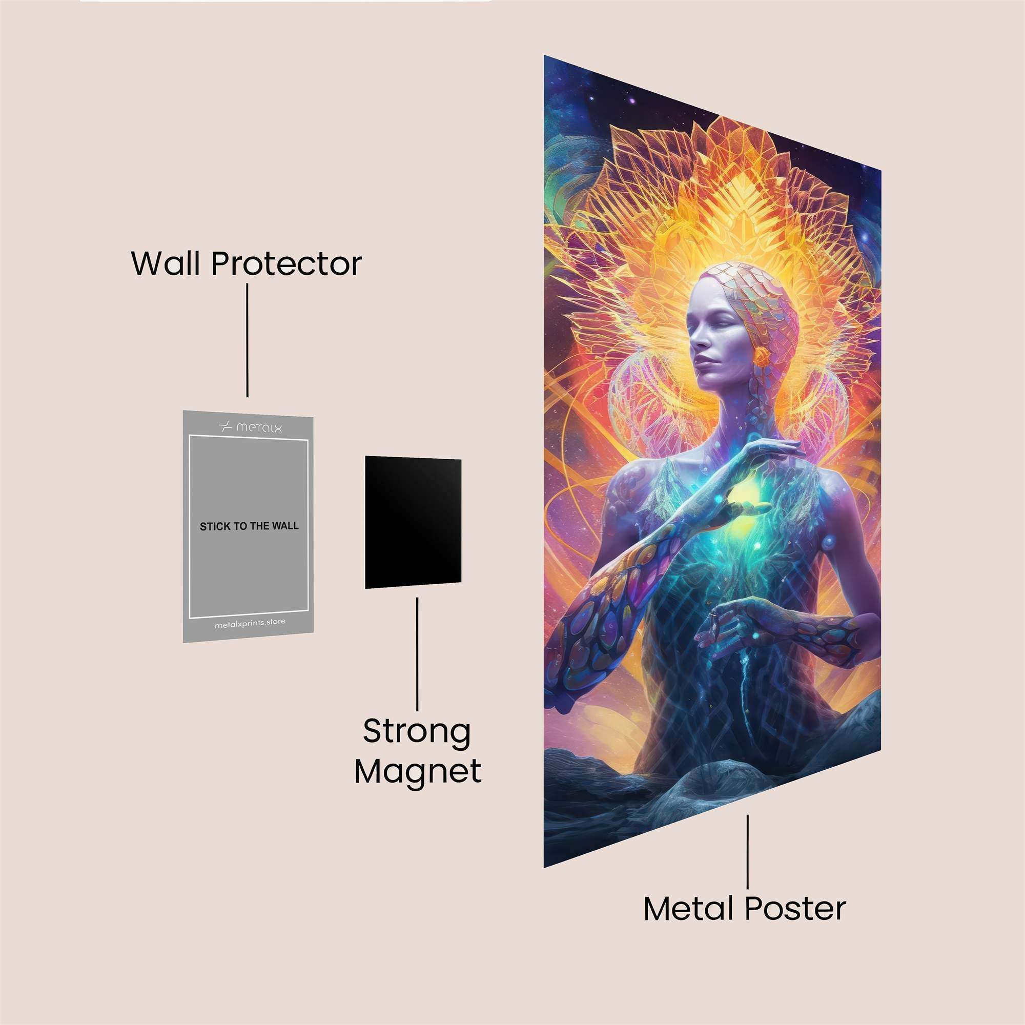 Cosmic Serenity Safe Wall Magnetic / M