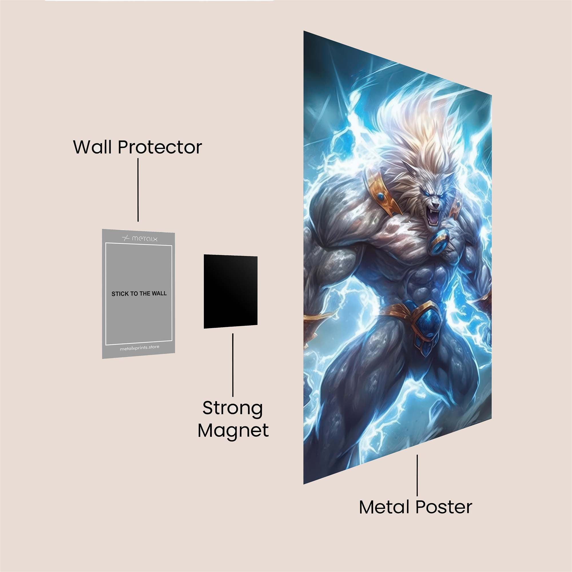 Lion Thunder Safe Wall Magnetic / M