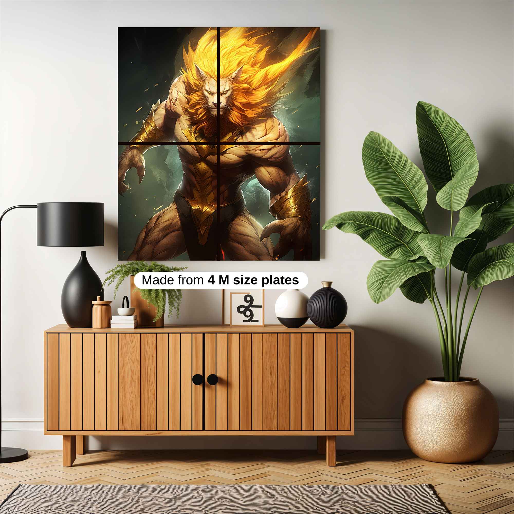 Lion Inferno Safe Wall Magnetic / M
