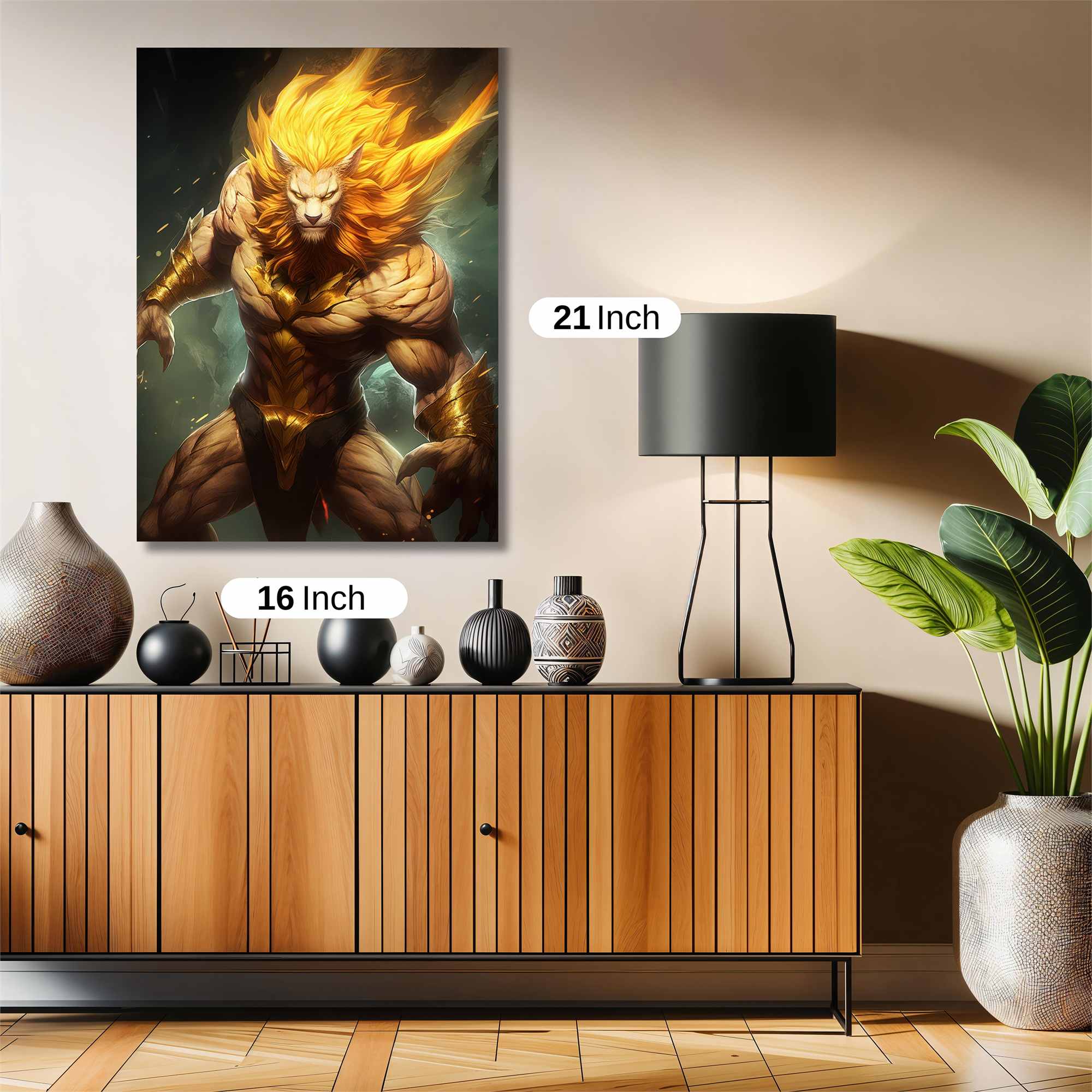 Lion Inferno Safe Wall Magnetic / M