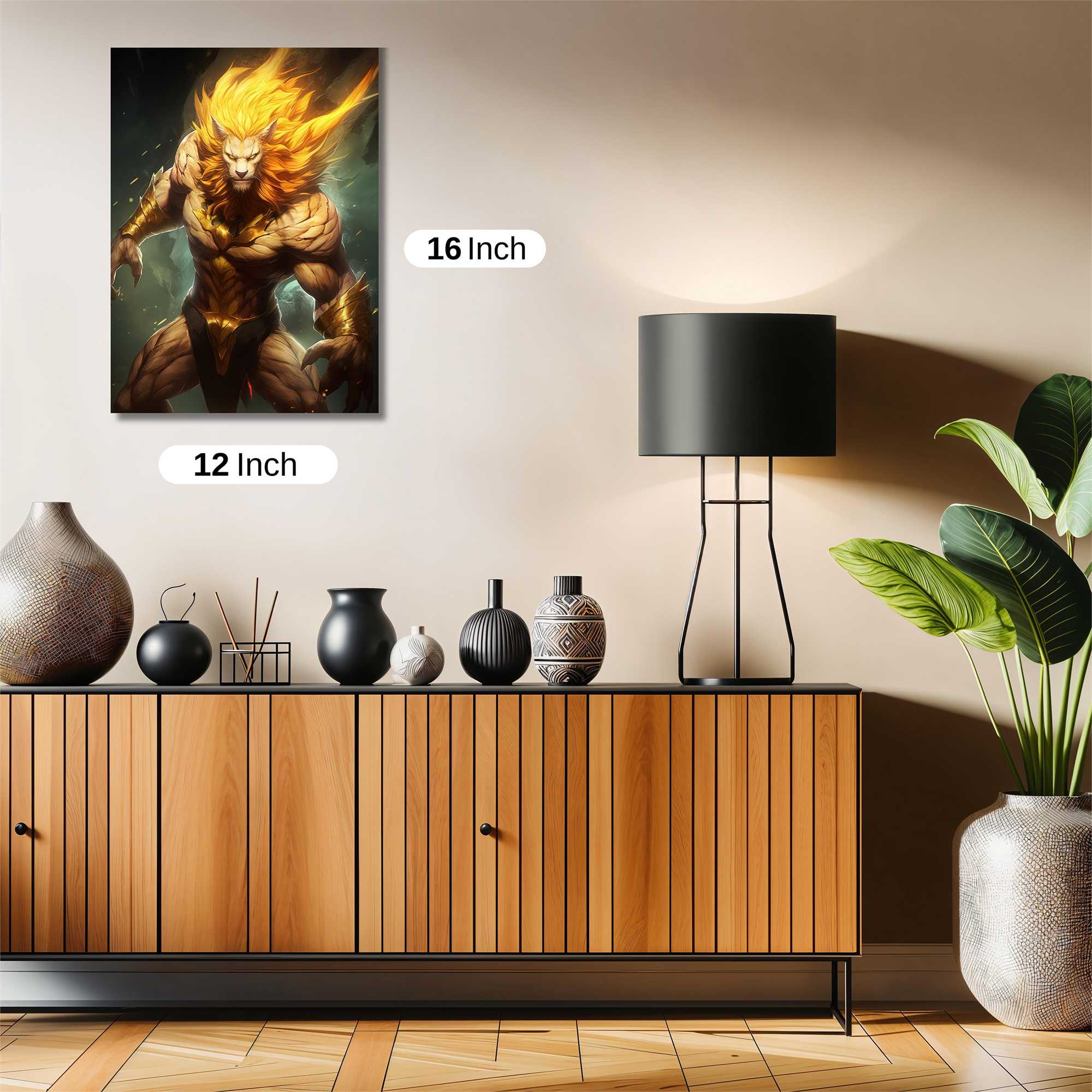 Lion Inferno Safe Wall Magnetic / M
