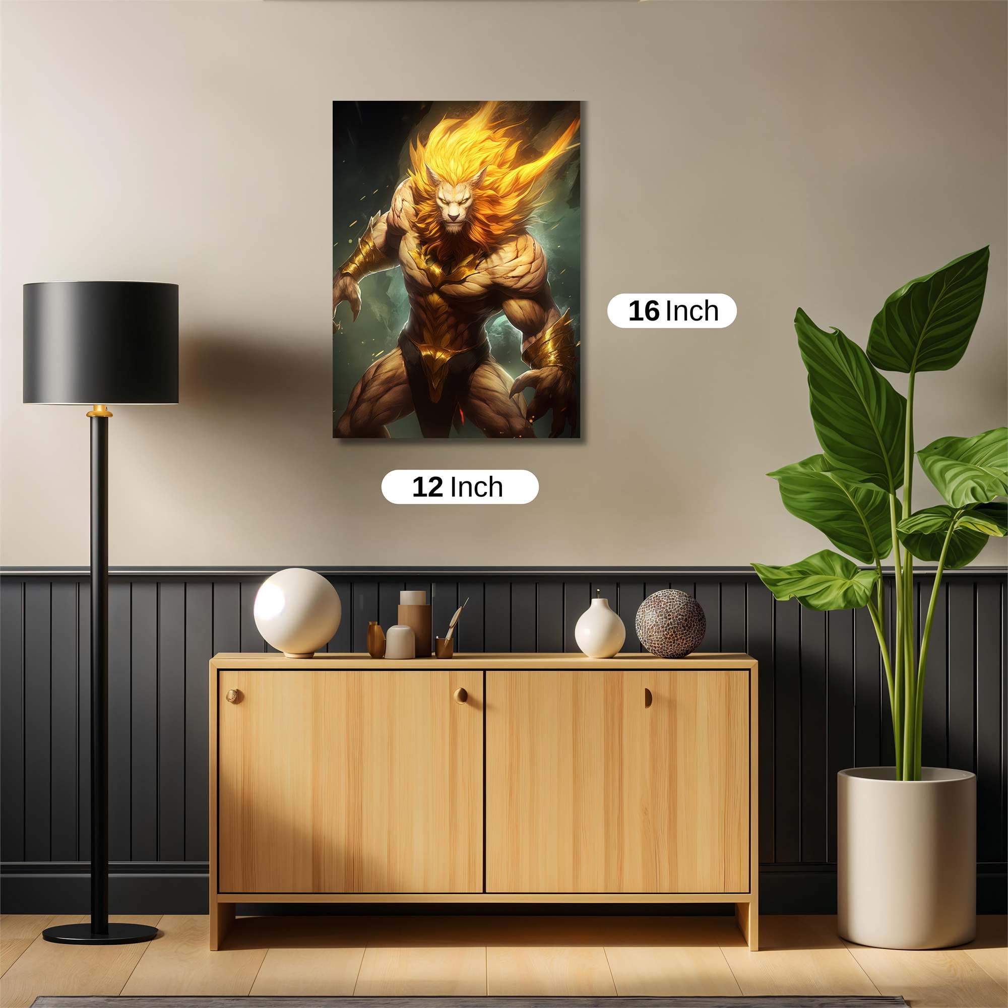 Lion Inferno Safe Wall Magnetic / M