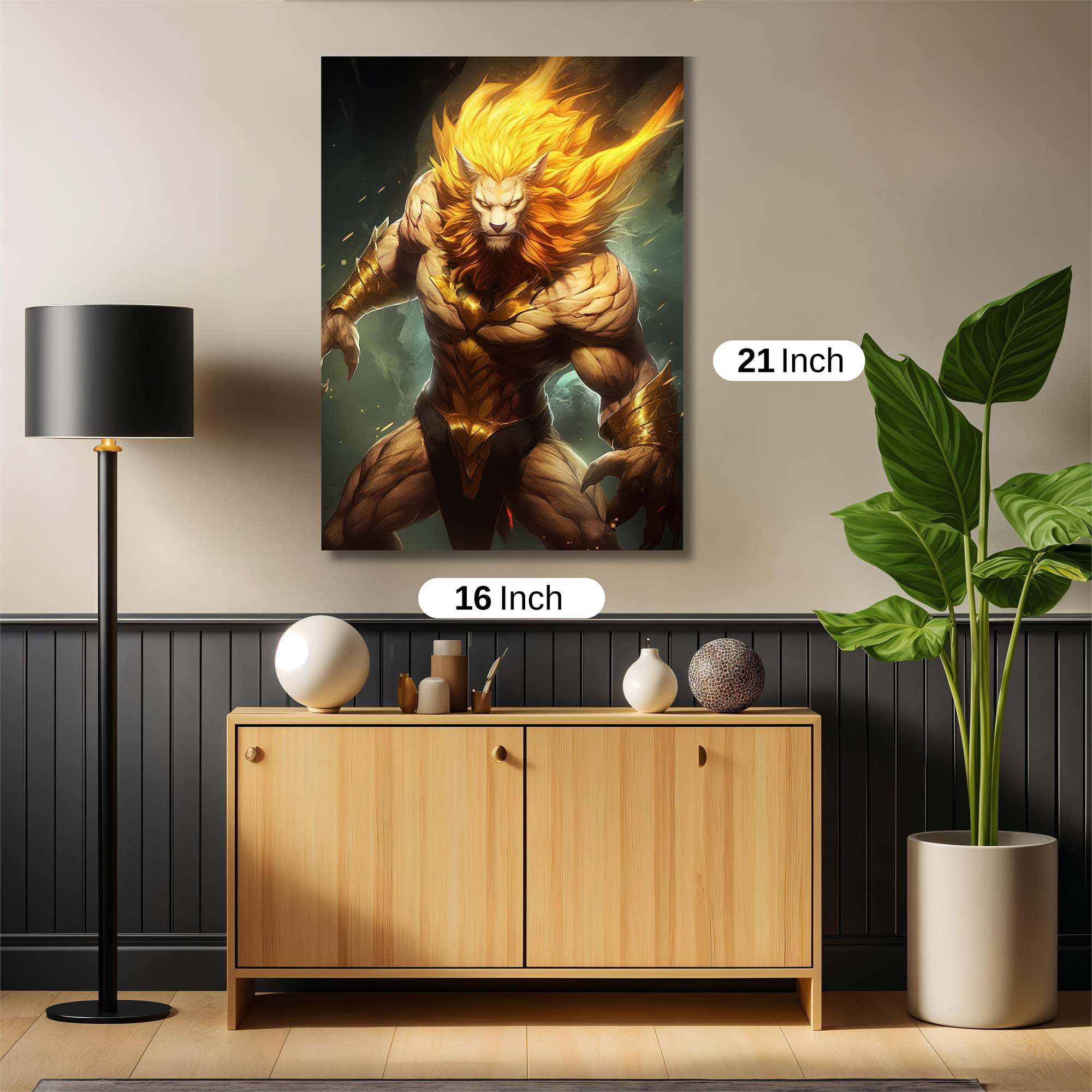 Lion Inferno Safe Wall Magnetic / M