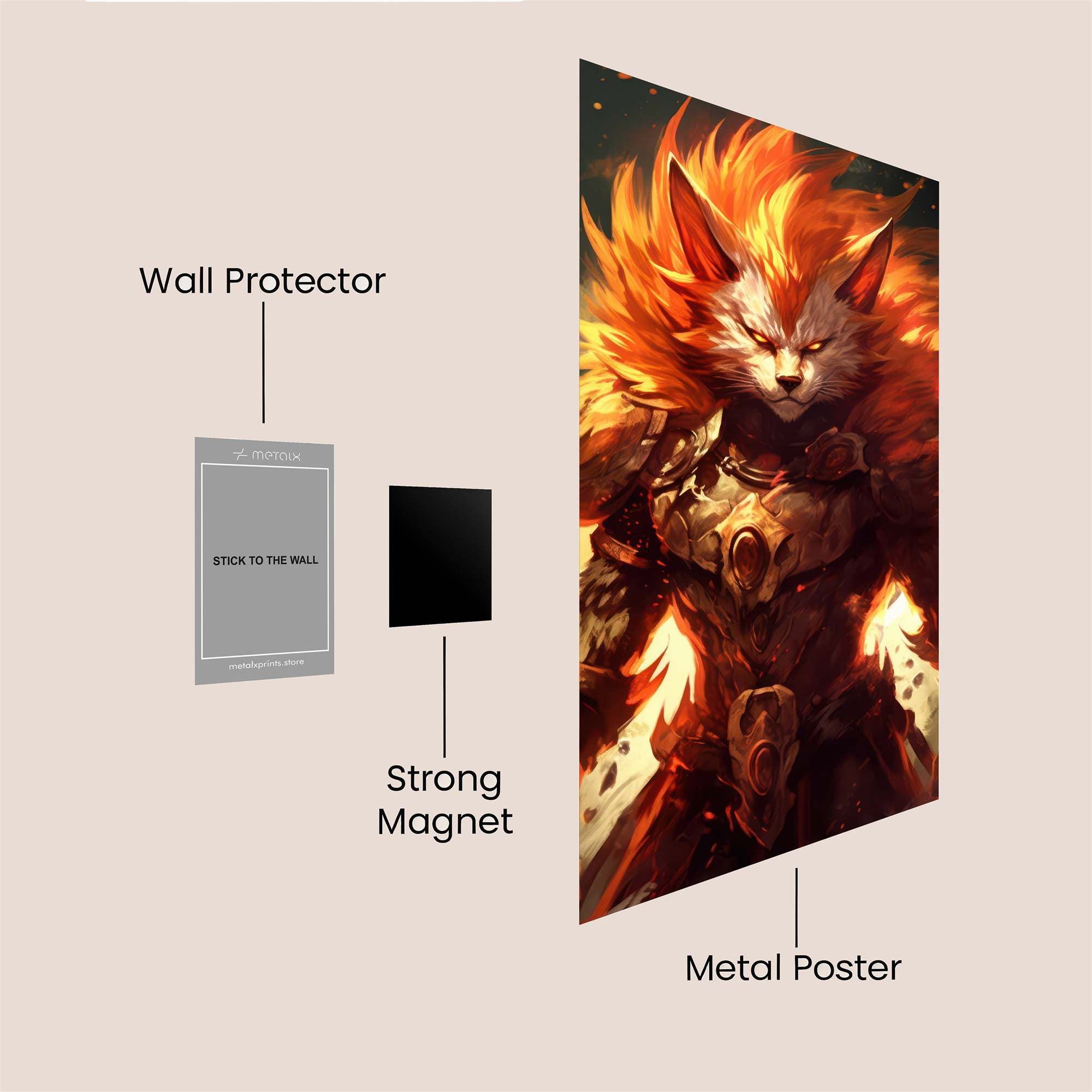 Flame Sentinel Safe Wall Magnetic / M