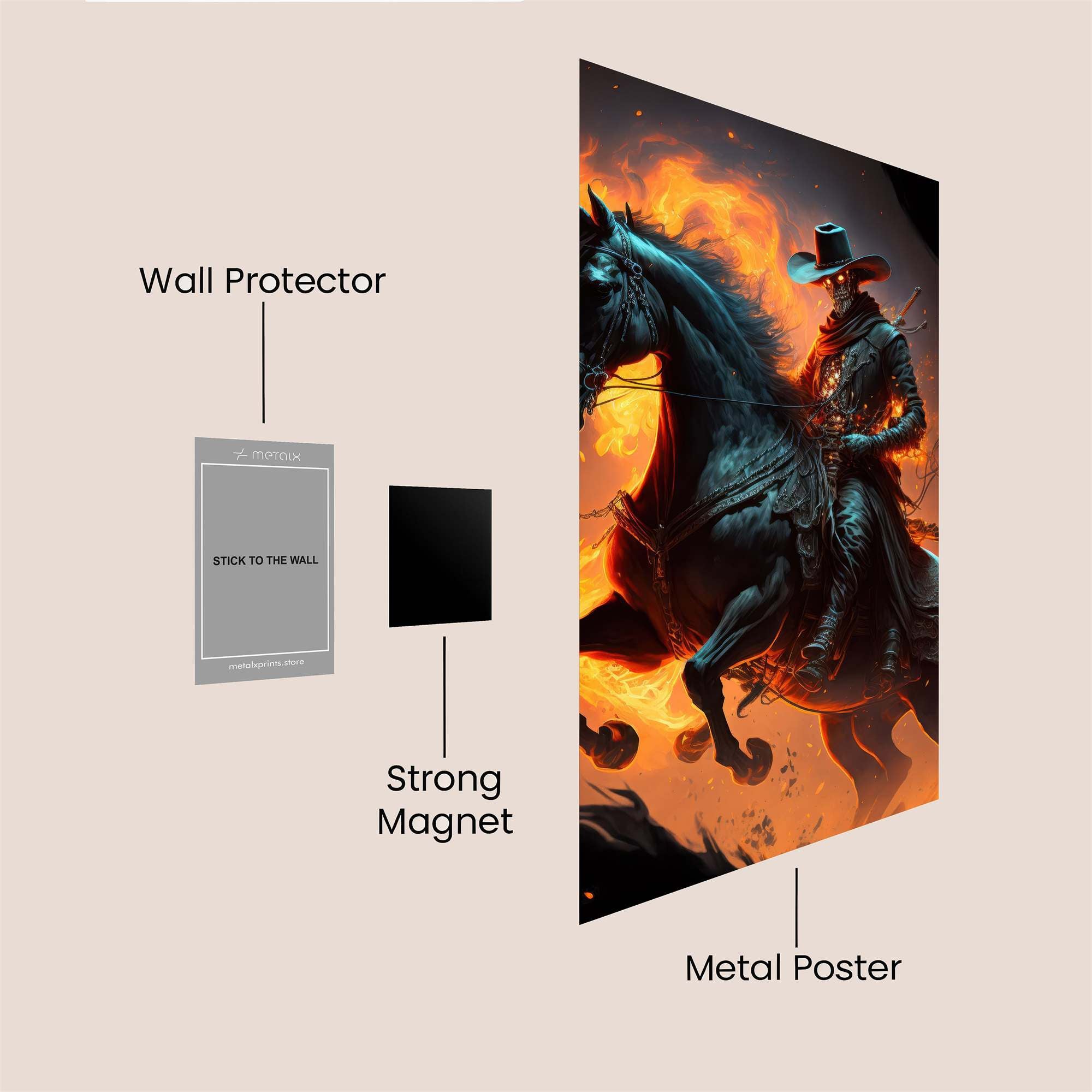 Reaper's Blaze Safe Wall Magnetic / M