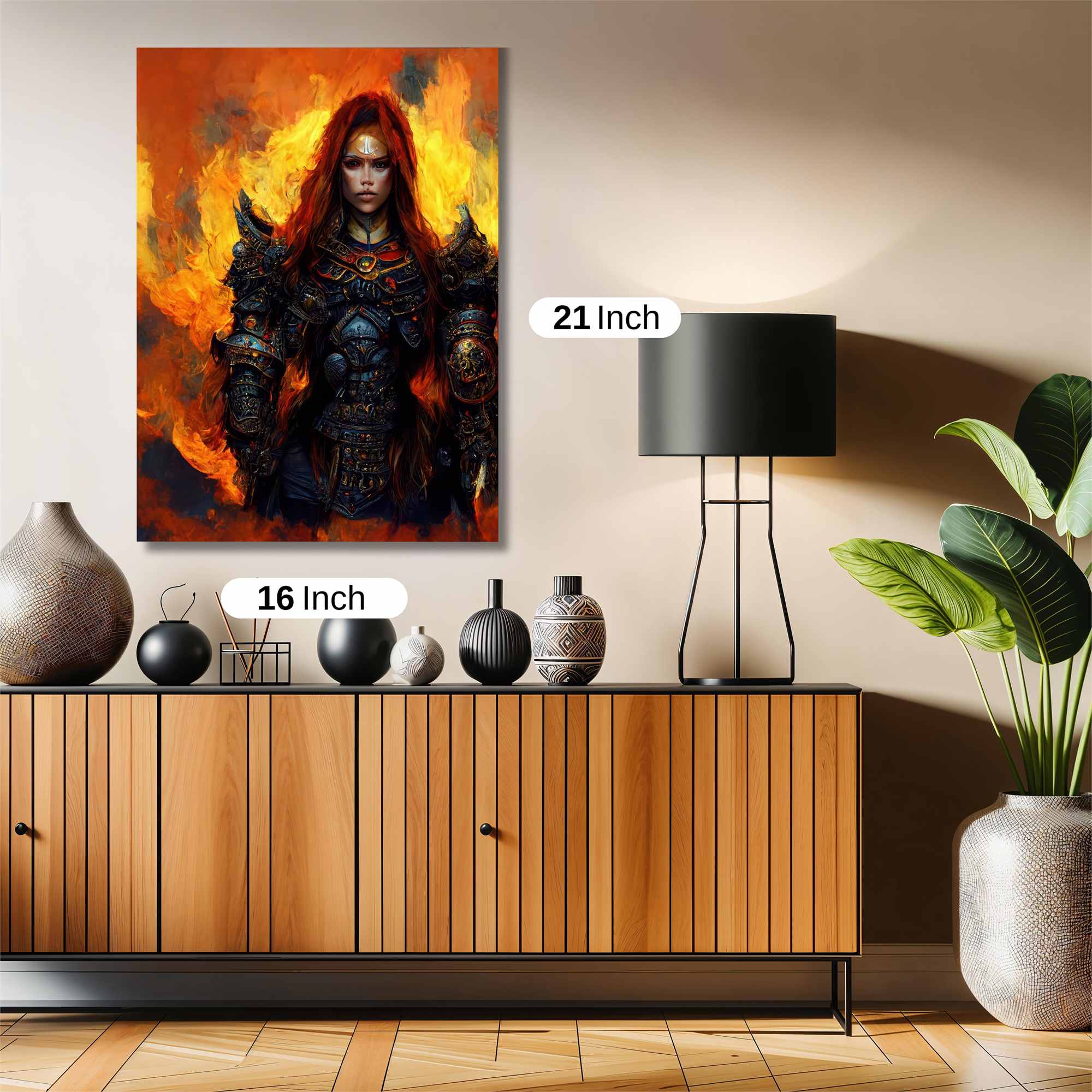 Flame Warrior Safe Wall Magnetic / M