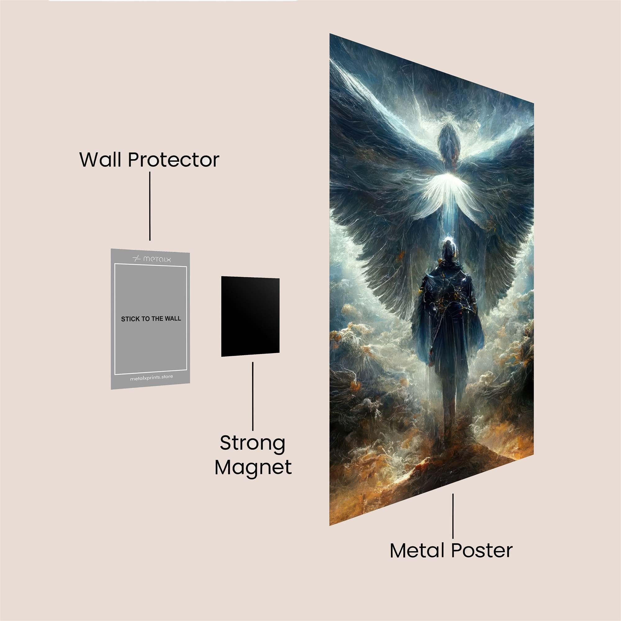 Angel Ascendant Safe Wall Magnetic / M