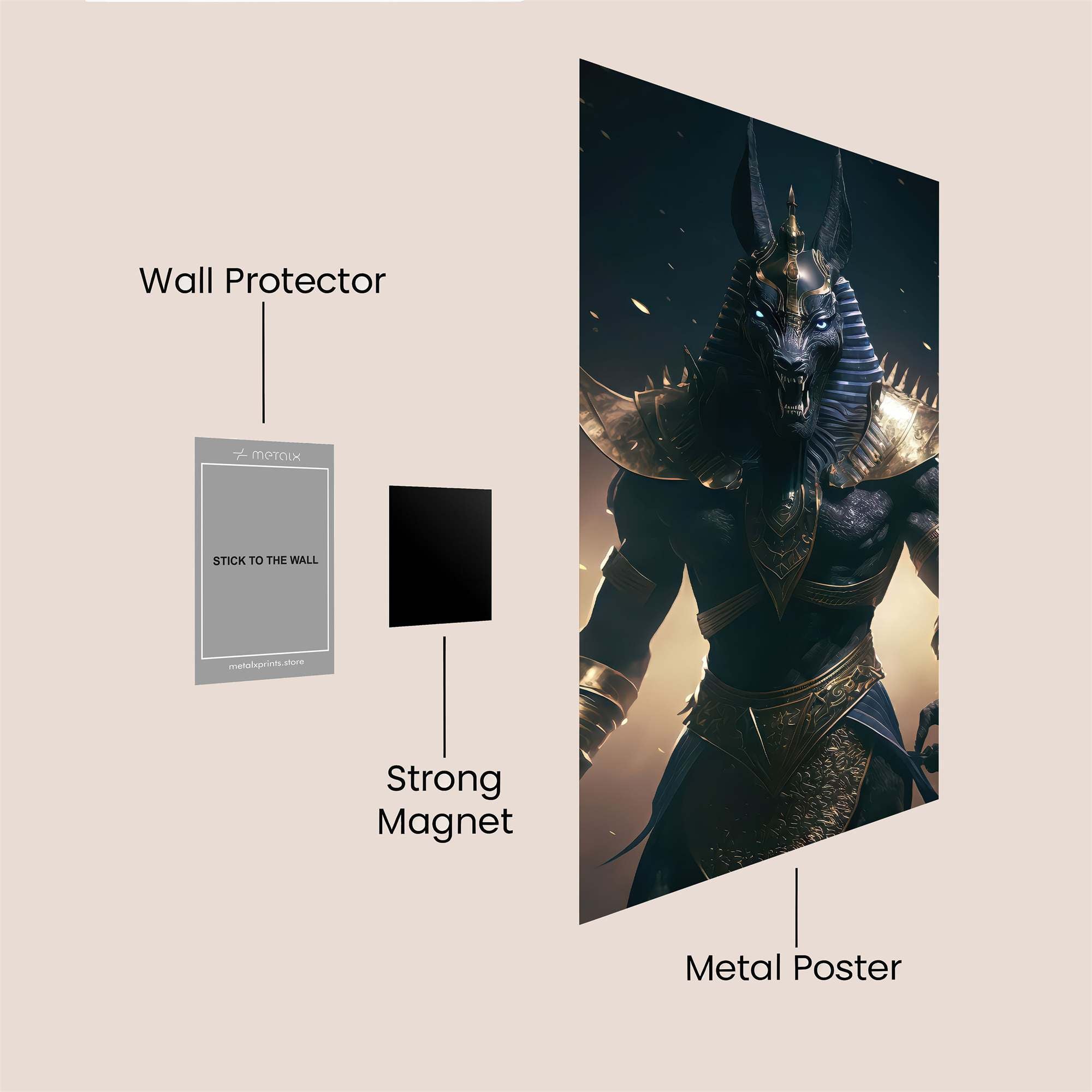 Anubis Ascendant Safe Wall Magnetic / M