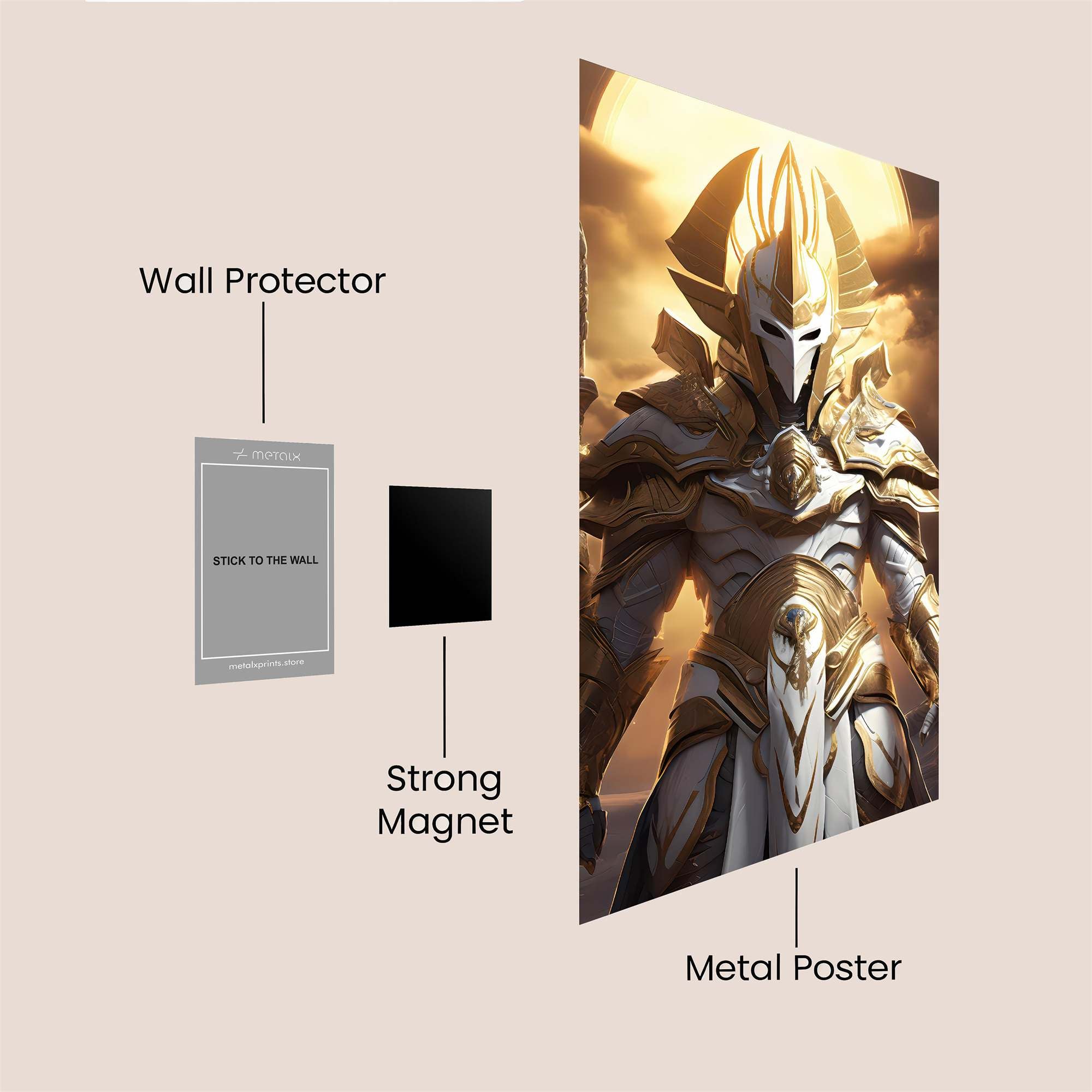 Sunlit Sentinel Safe Wall Magnetic / M