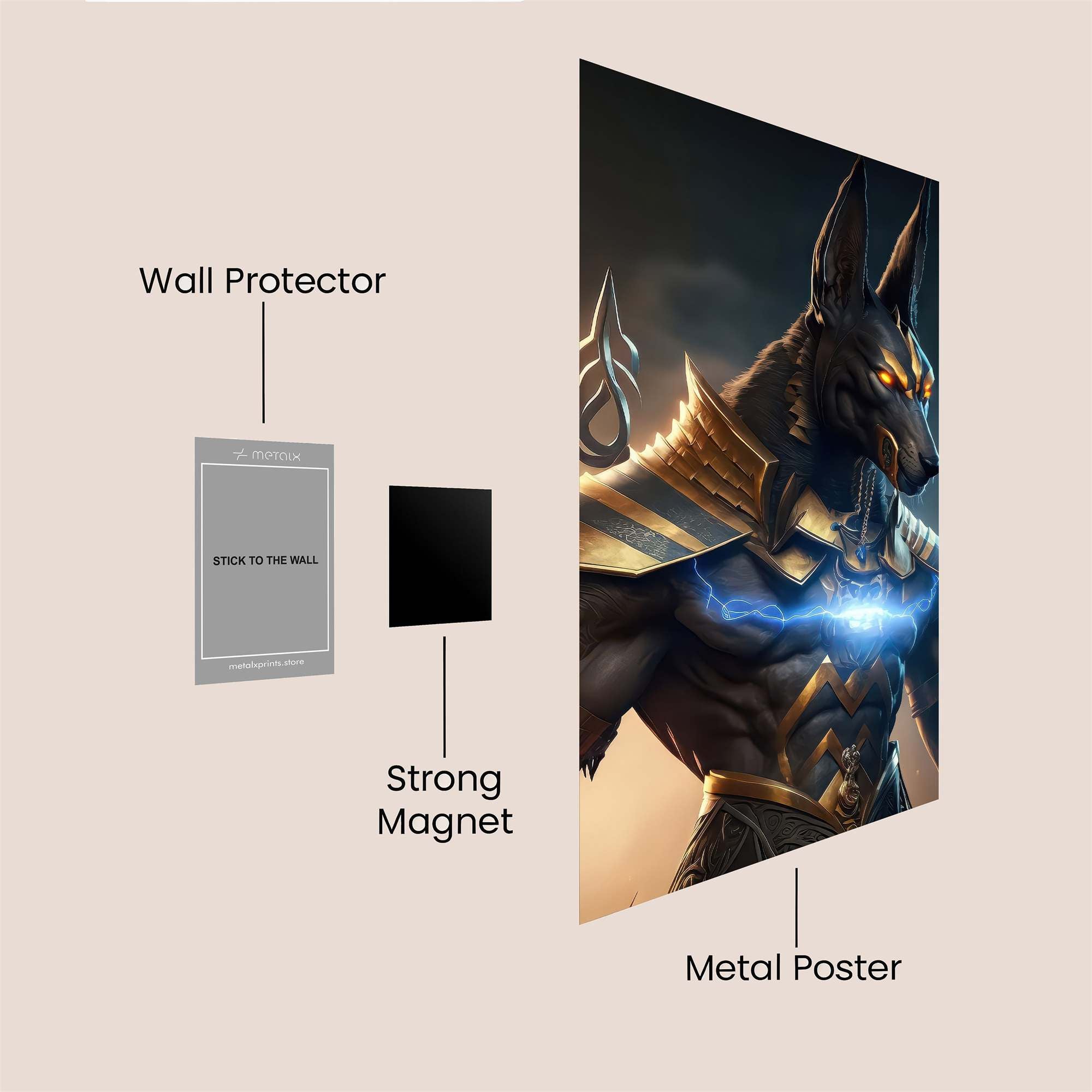 Anubis Ascendant Safe Wall Magnetic / M