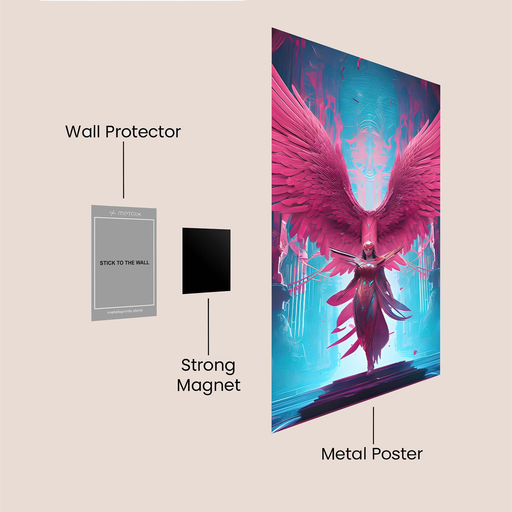 Angel Radiant Safe Wall Magnetic / M