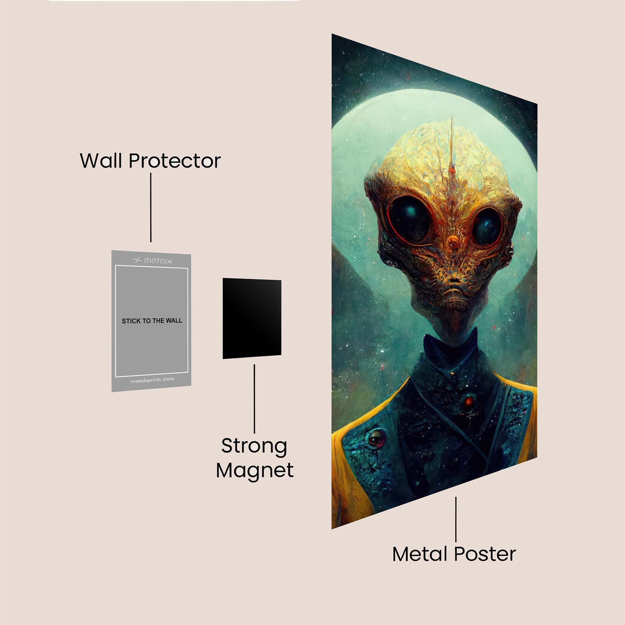 Alien Enigma Safe Wall Magnetic / M