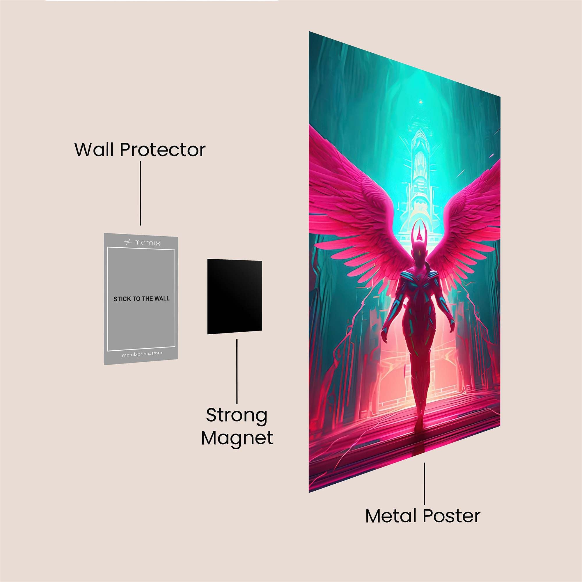 Angel Radiant Safe Wall Magnetic / M