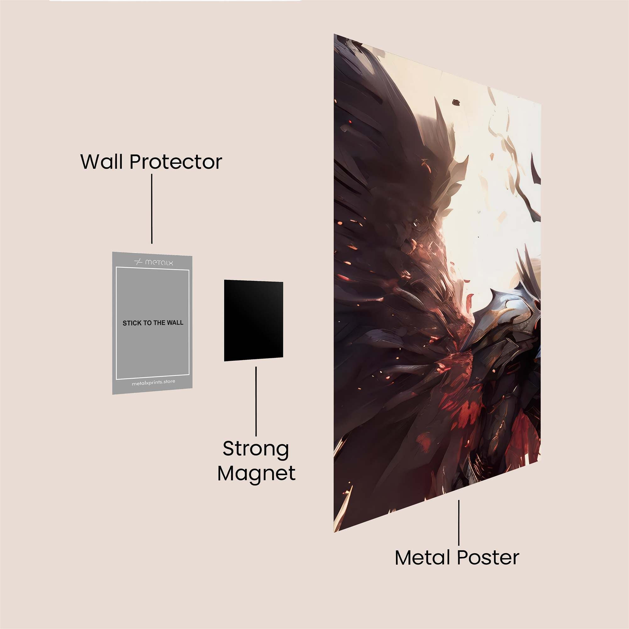 Demon Surge Safe Wall Magnetic / M