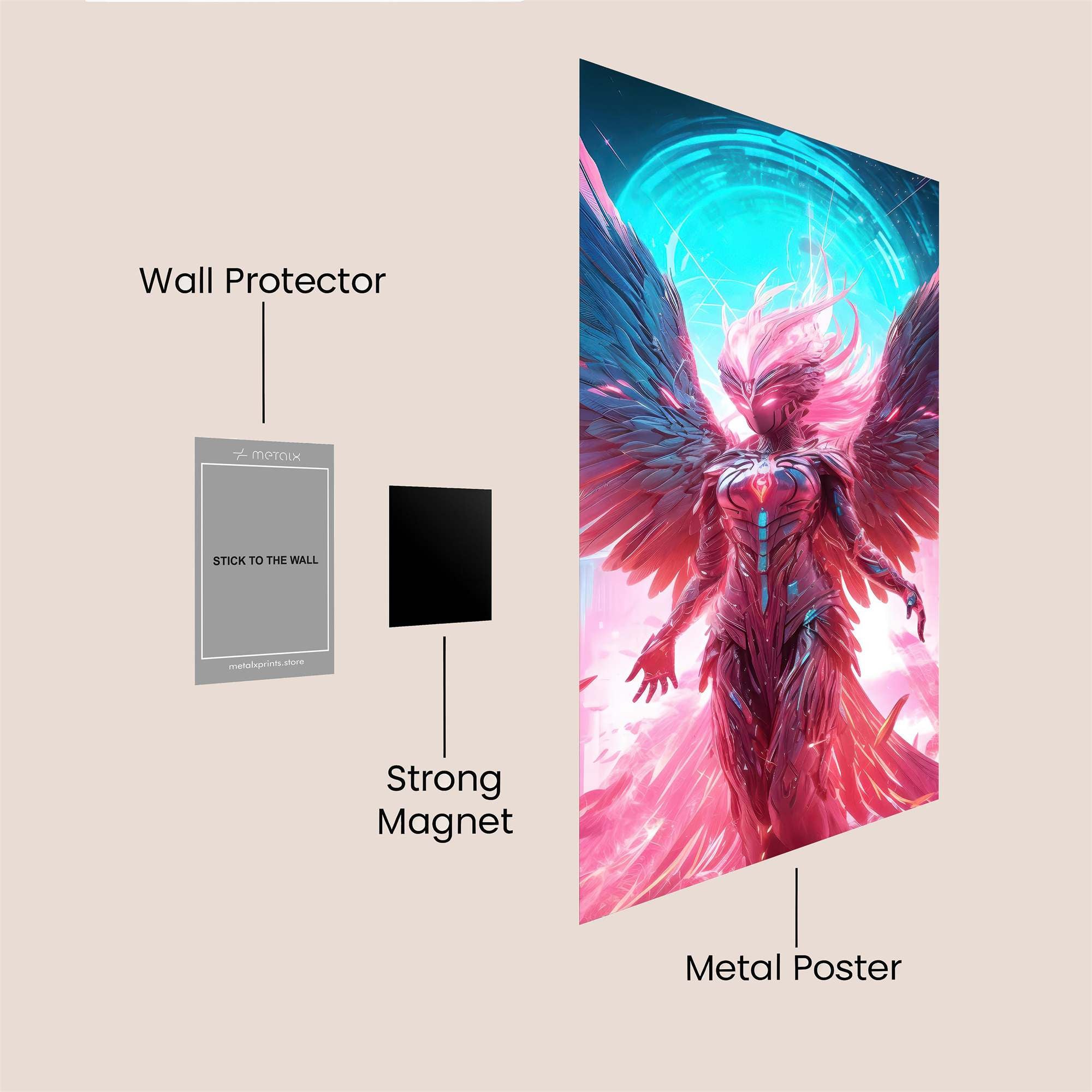 Phoenix Rebirth Safe Wall Magnetic / M