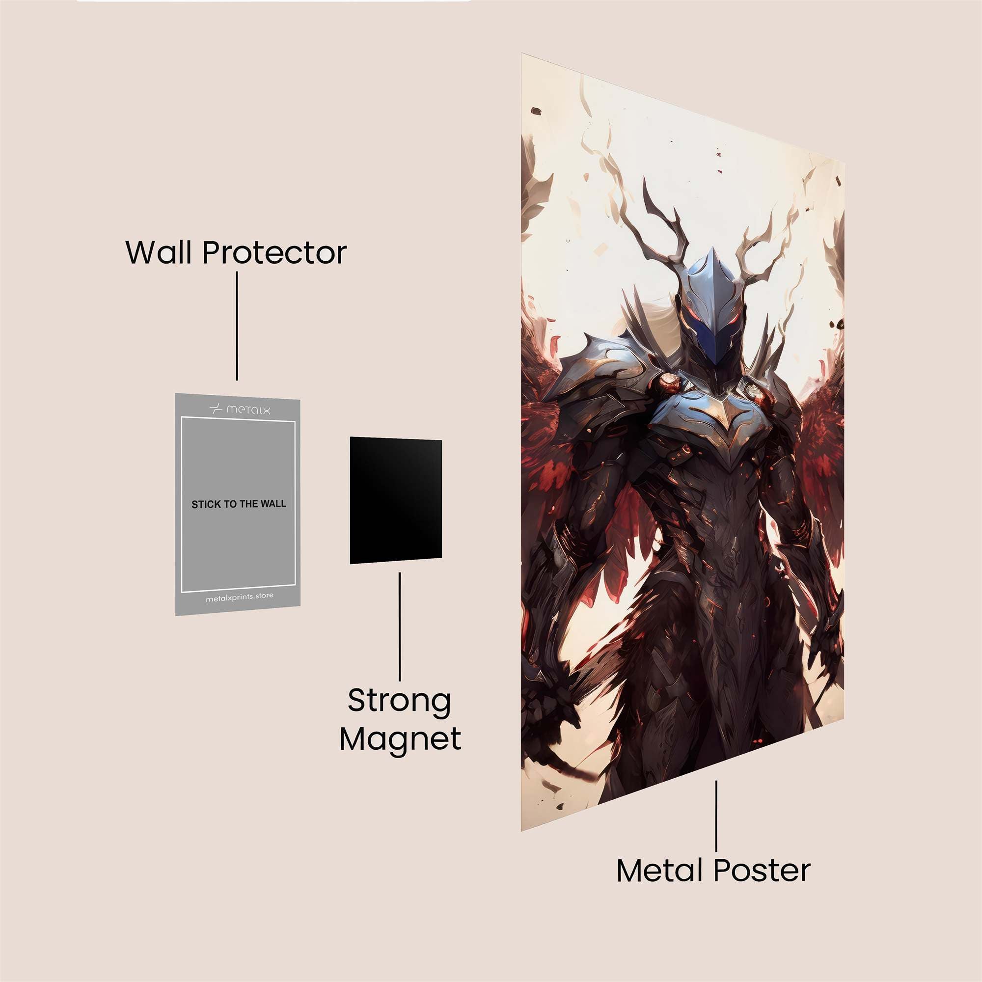 Angel Vengeance Safe Wall Magnetic / M