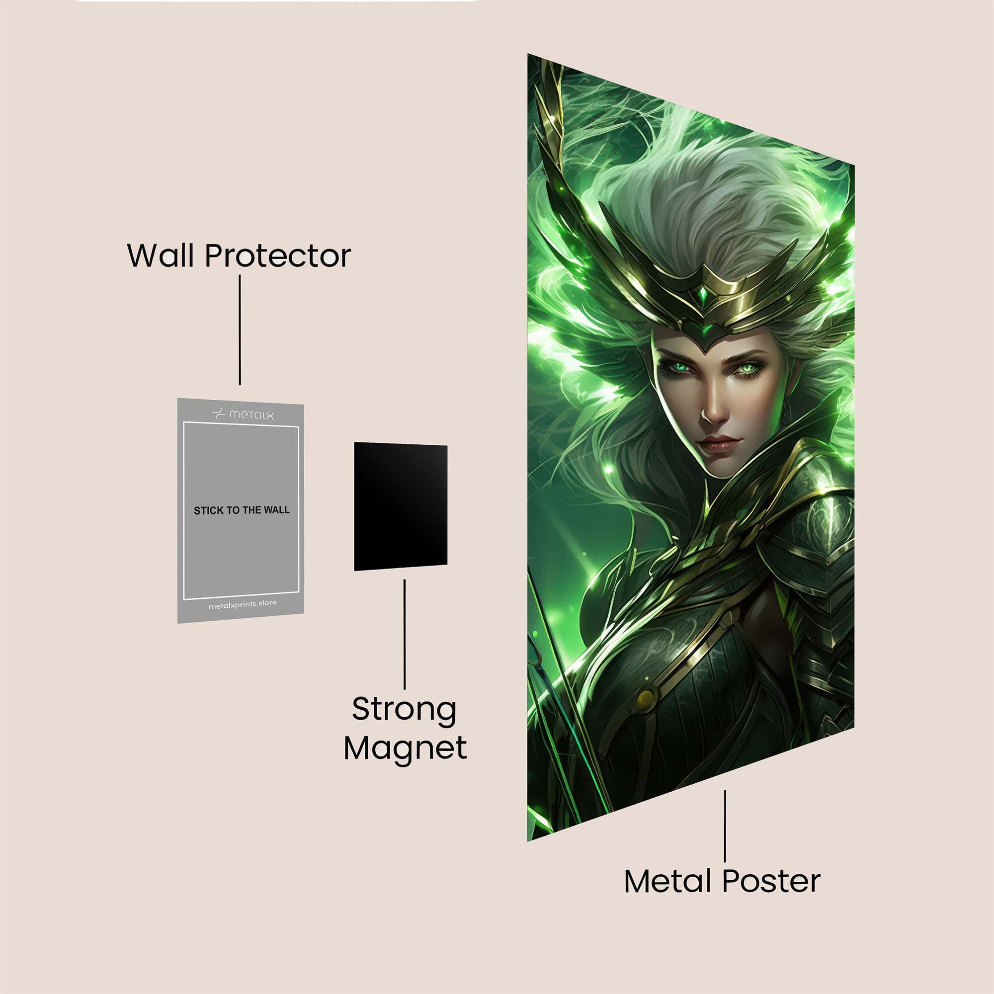 Elven Radiance Safe Wall Magnetic / M