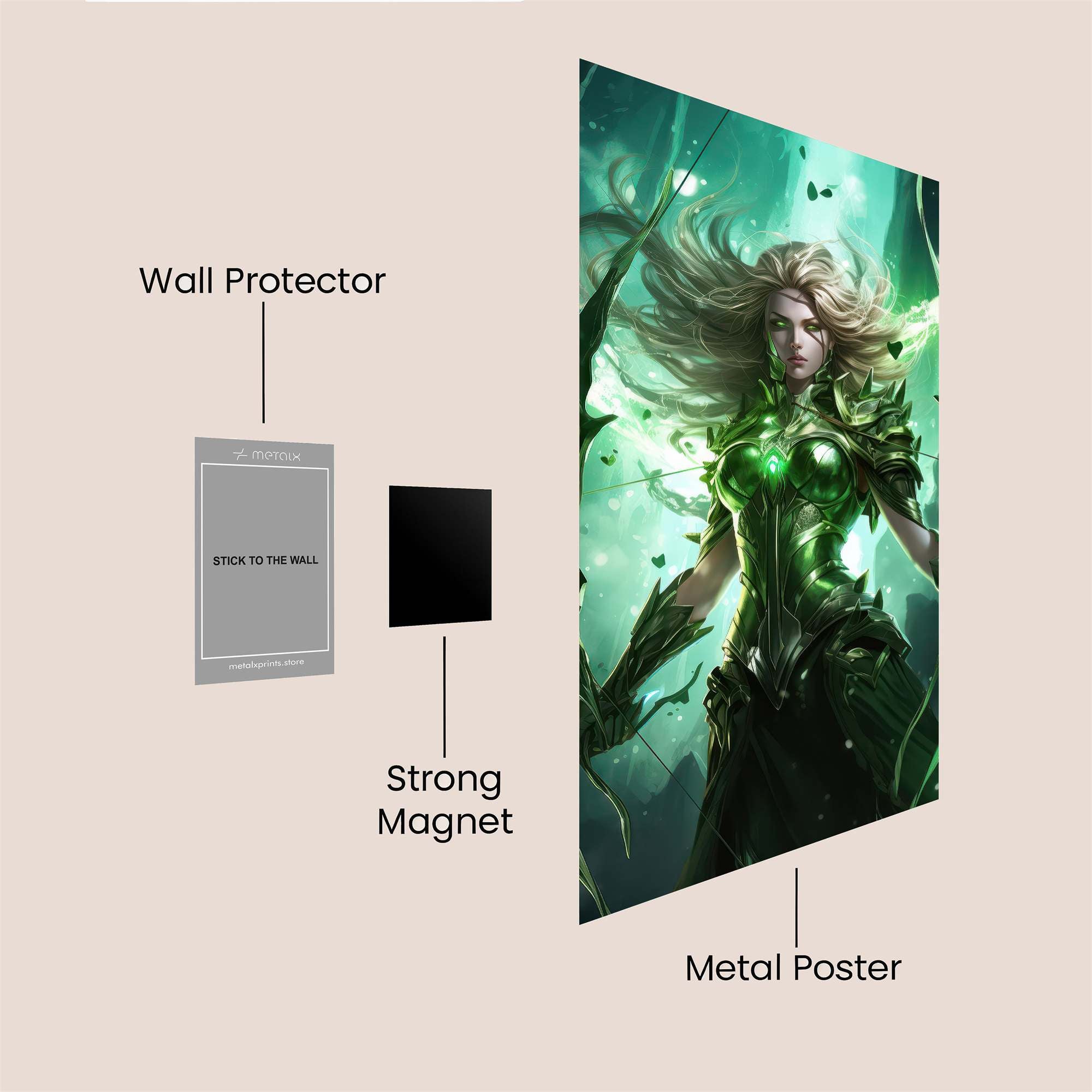 Emerald Enchantress Safe Wall Magnetic / M