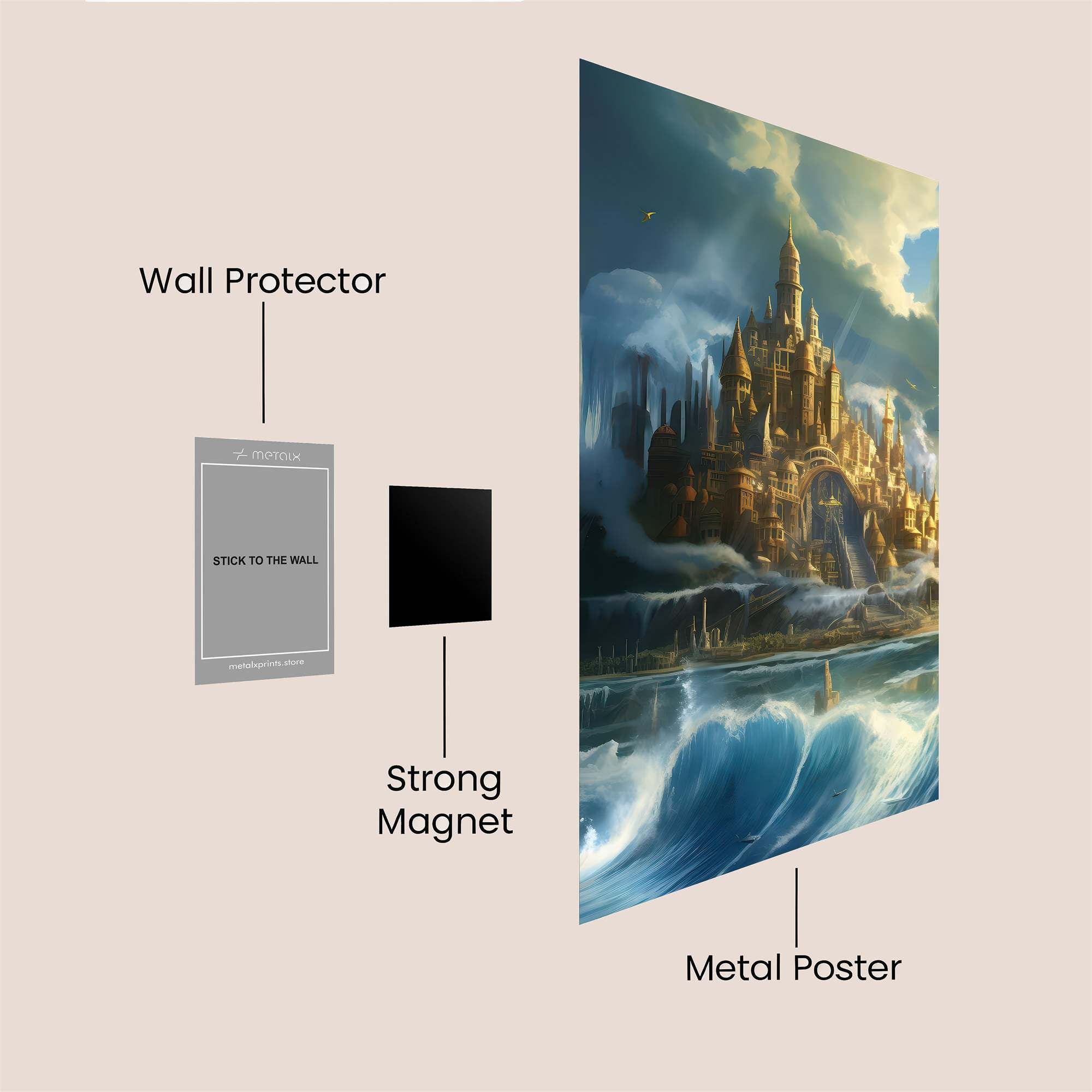 Castle Radiant Safe Wall Magnetic / M
