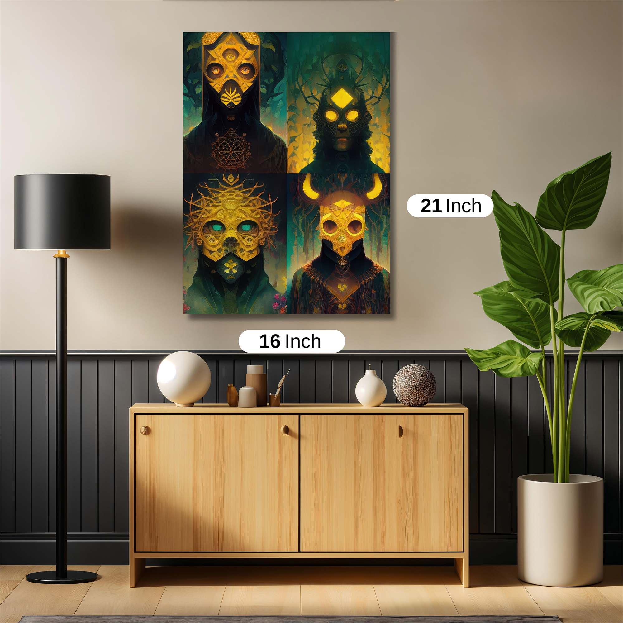 Masked Mystics Safe Wall Magnetic / M