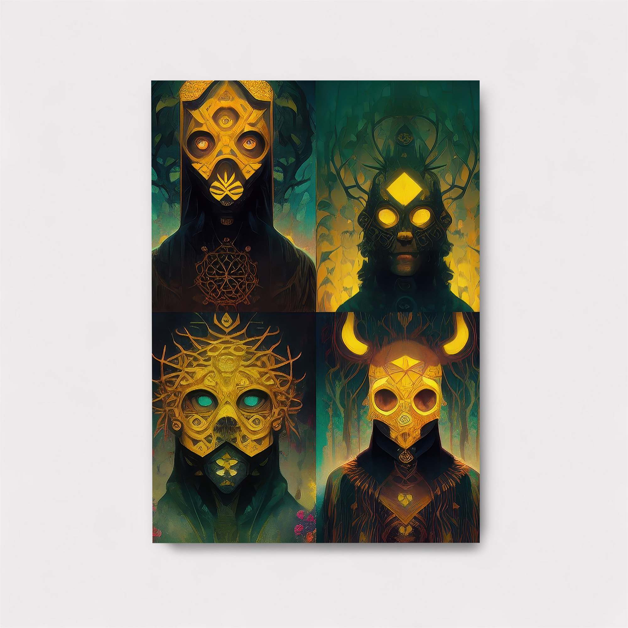 Masked Mystics Safe Wall Magnetic / M