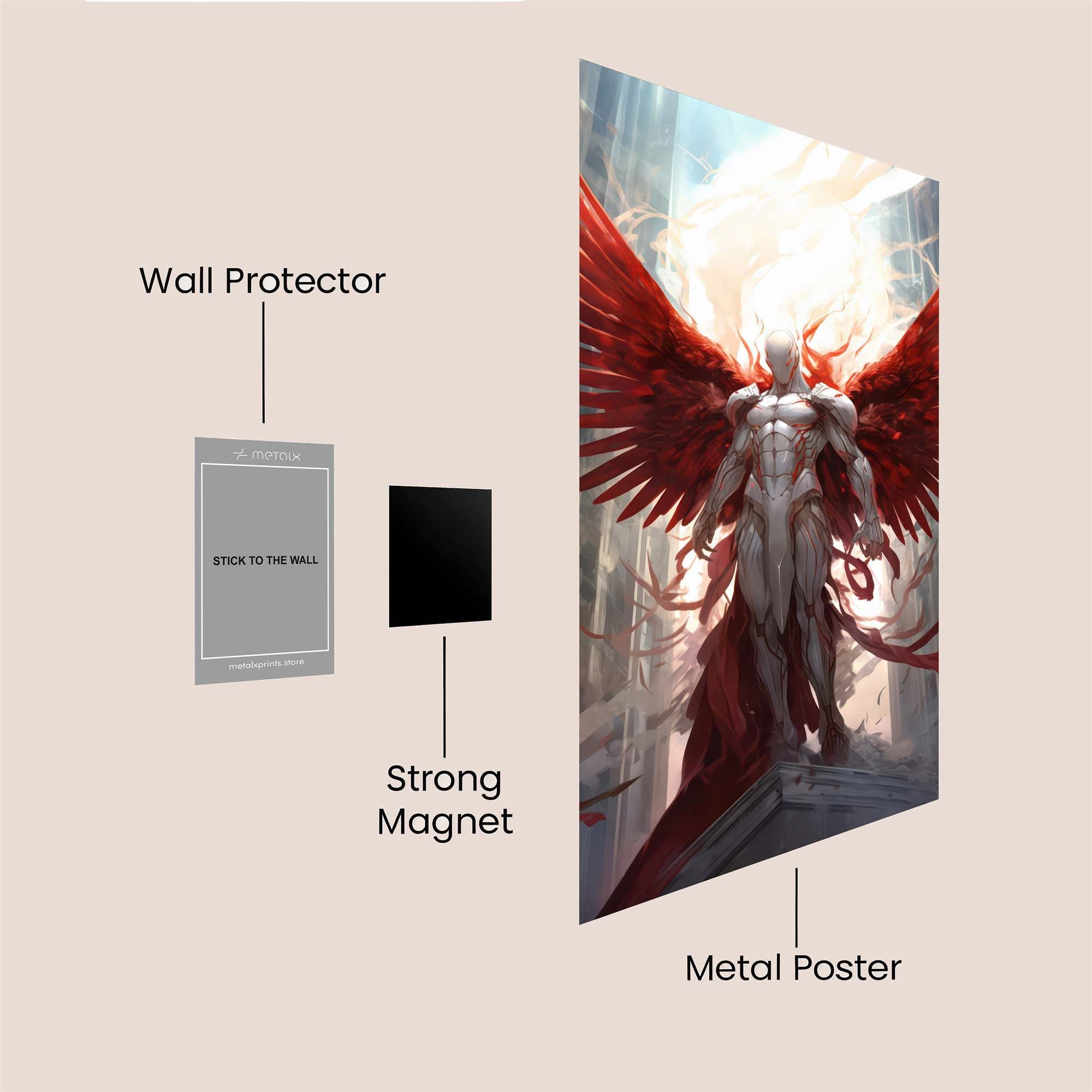 Angel Ascendant Safe Wall Magnetic / M