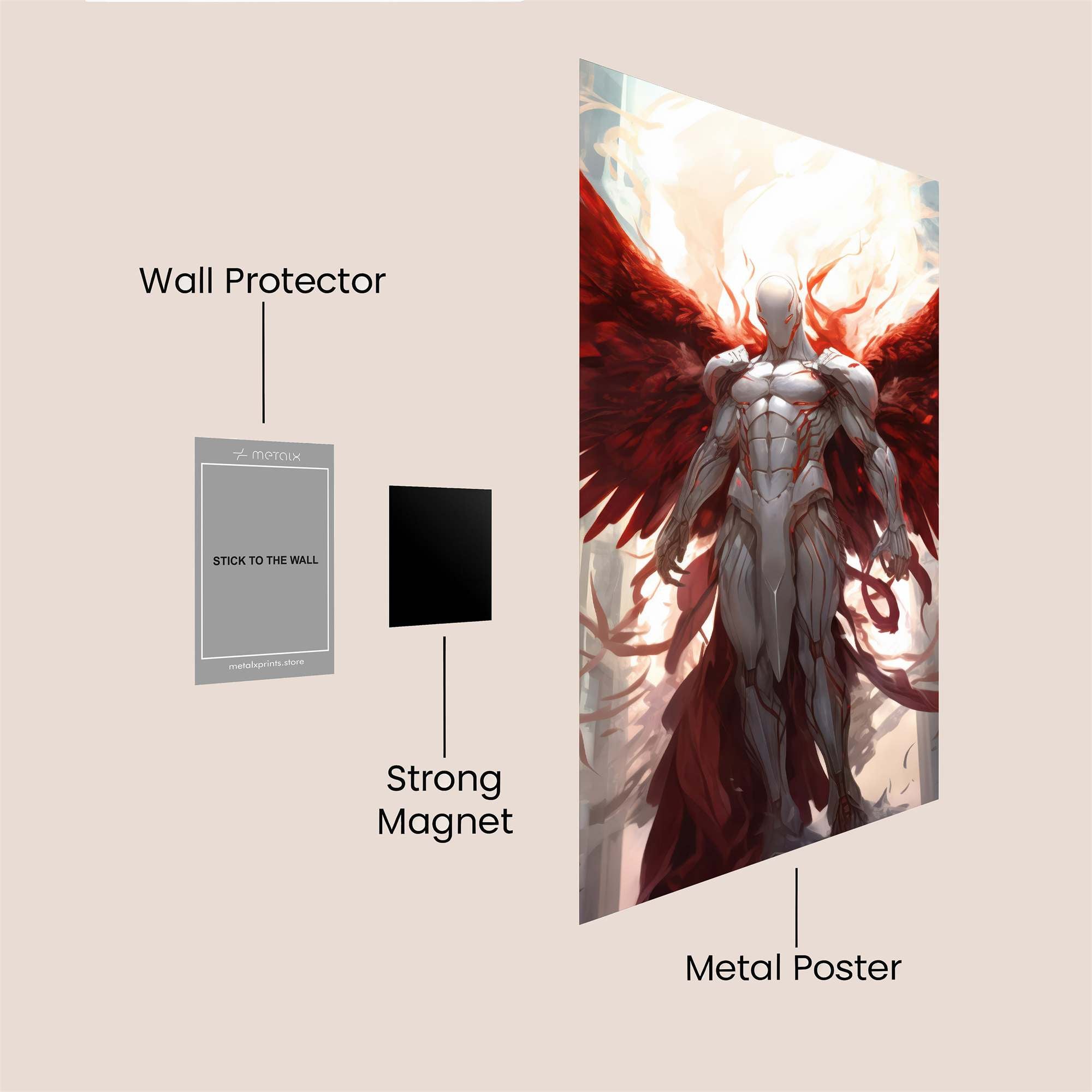 Angel Ascendant Safe Wall Magnetic / M