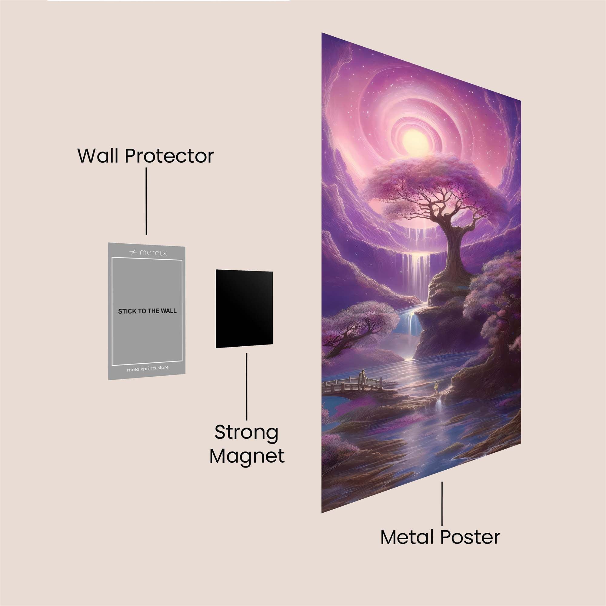 Moonlit Serenity Safe Wall Magnetic / M