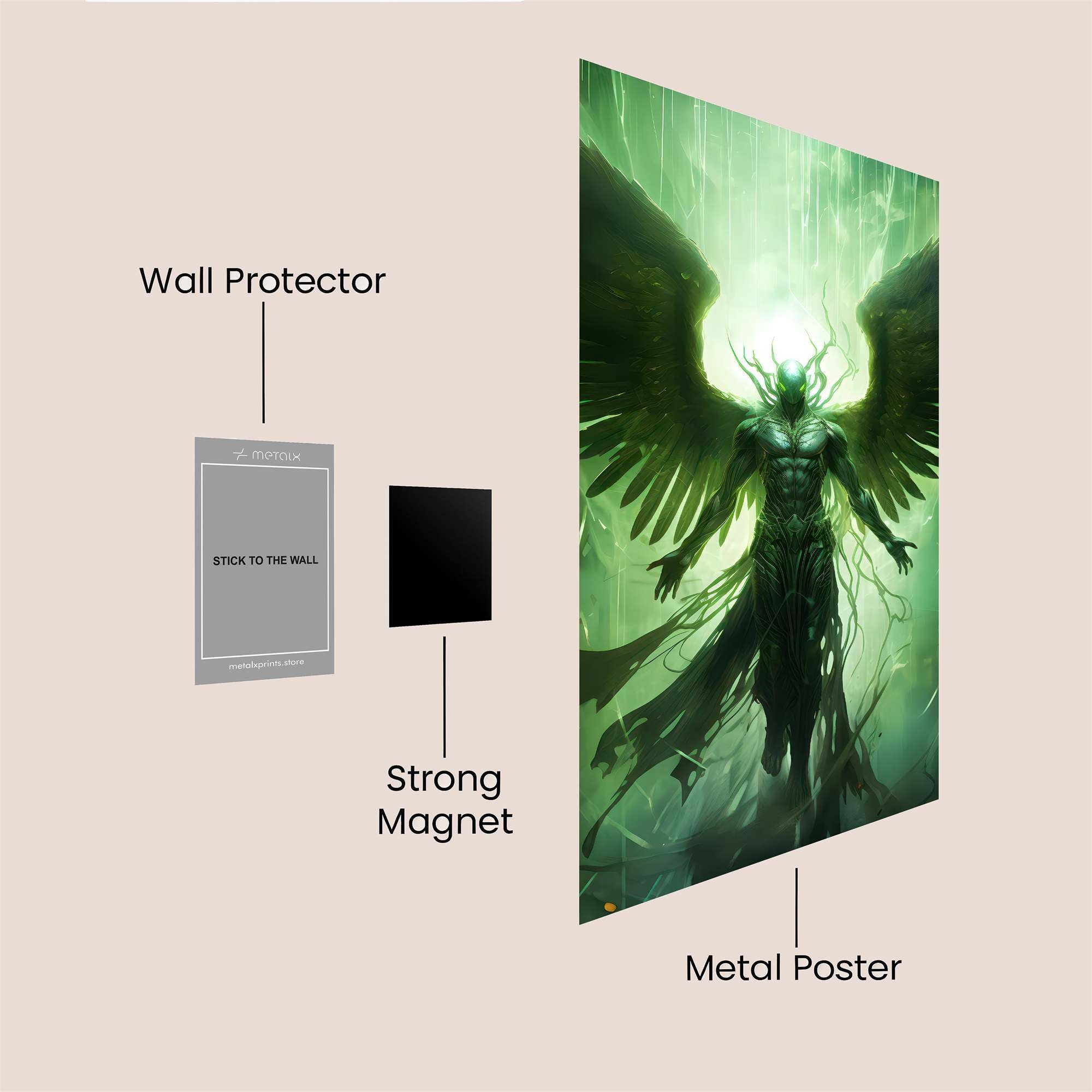Angel Fury Safe Wall Magnetic / M