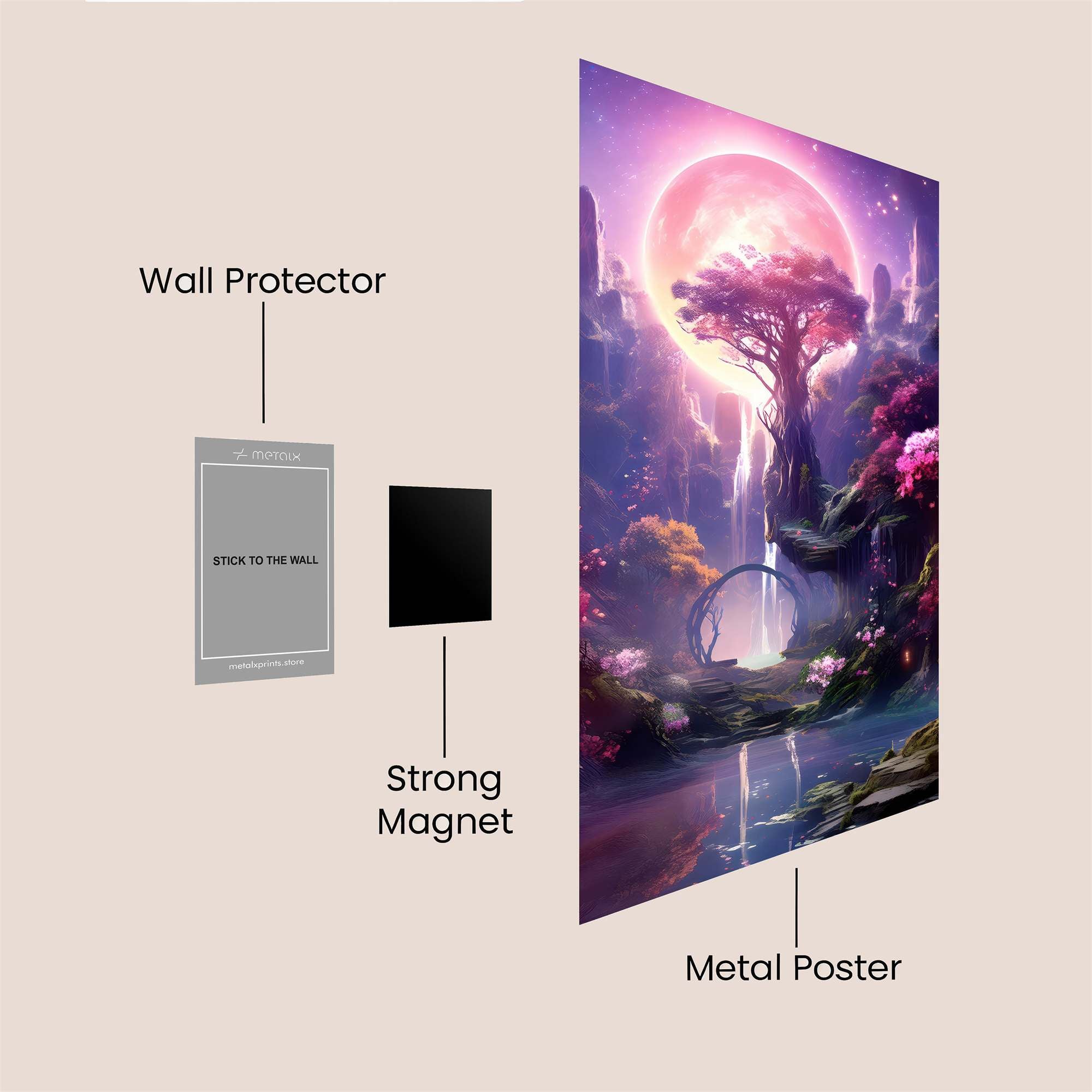 Moonlit Serenity Safe Wall Magnetic / M