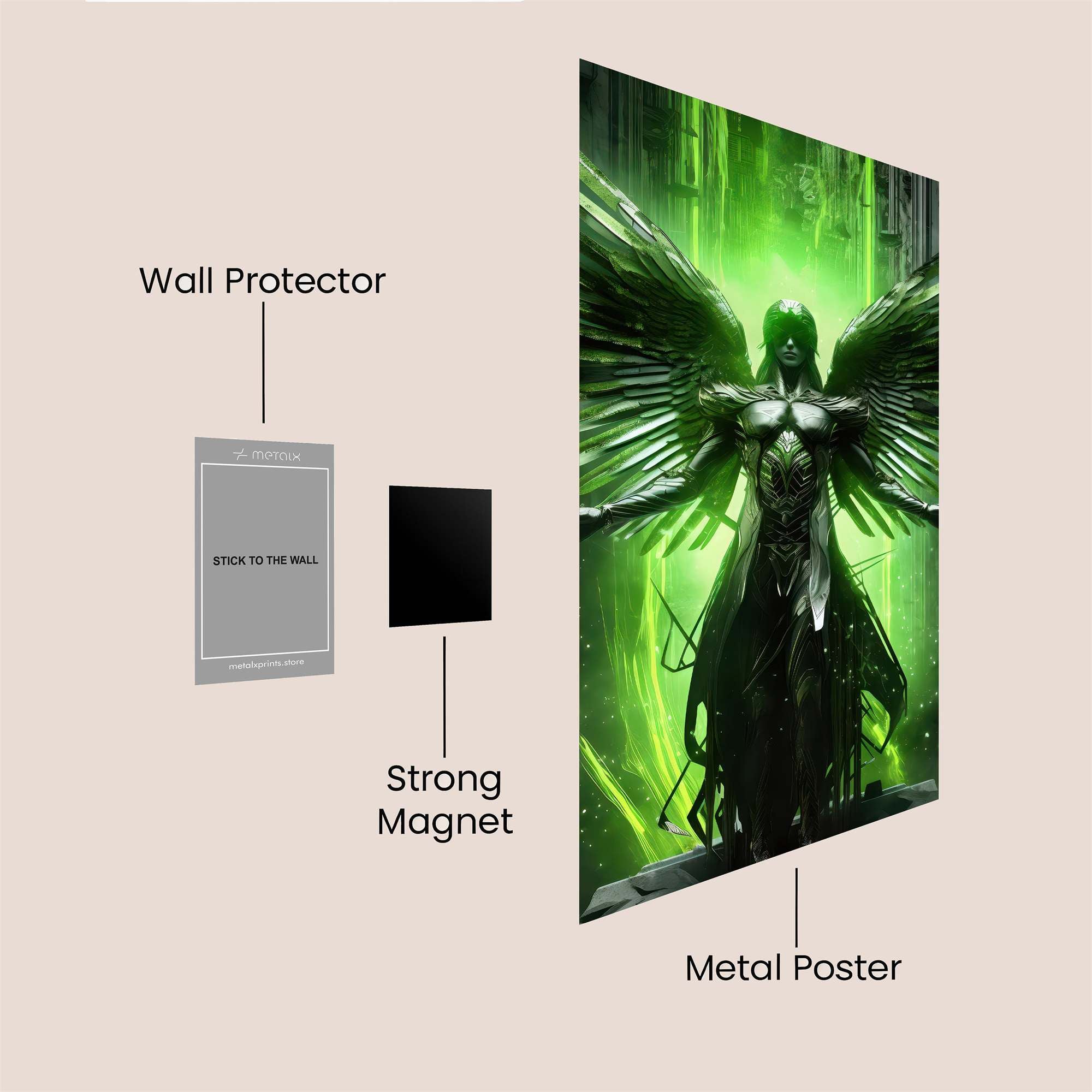 Angel Ascendant Safe Wall Magnetic / M