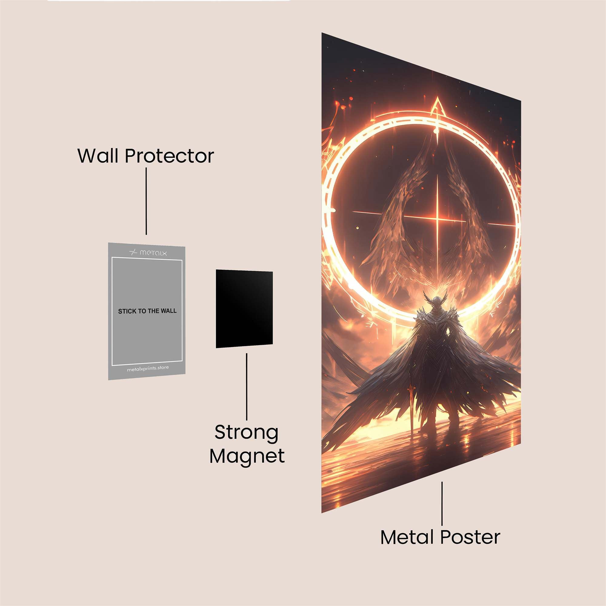 Lucifer's Blaze Safe Wall Magnetic / M
