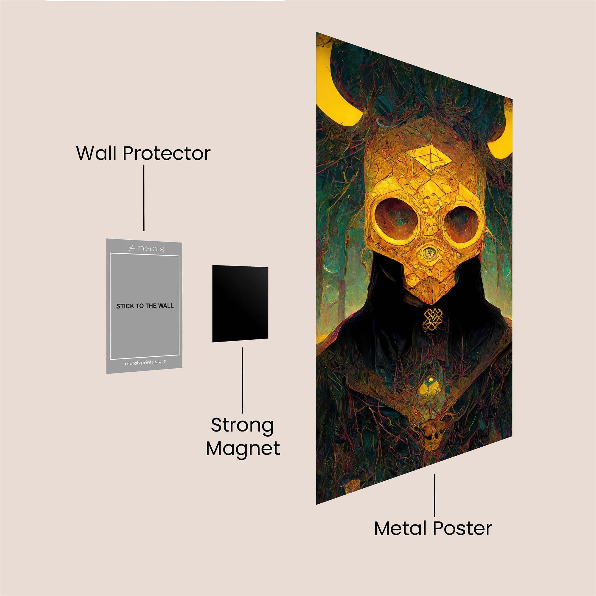 Golden Enigma Safe Wall Magnetic / M