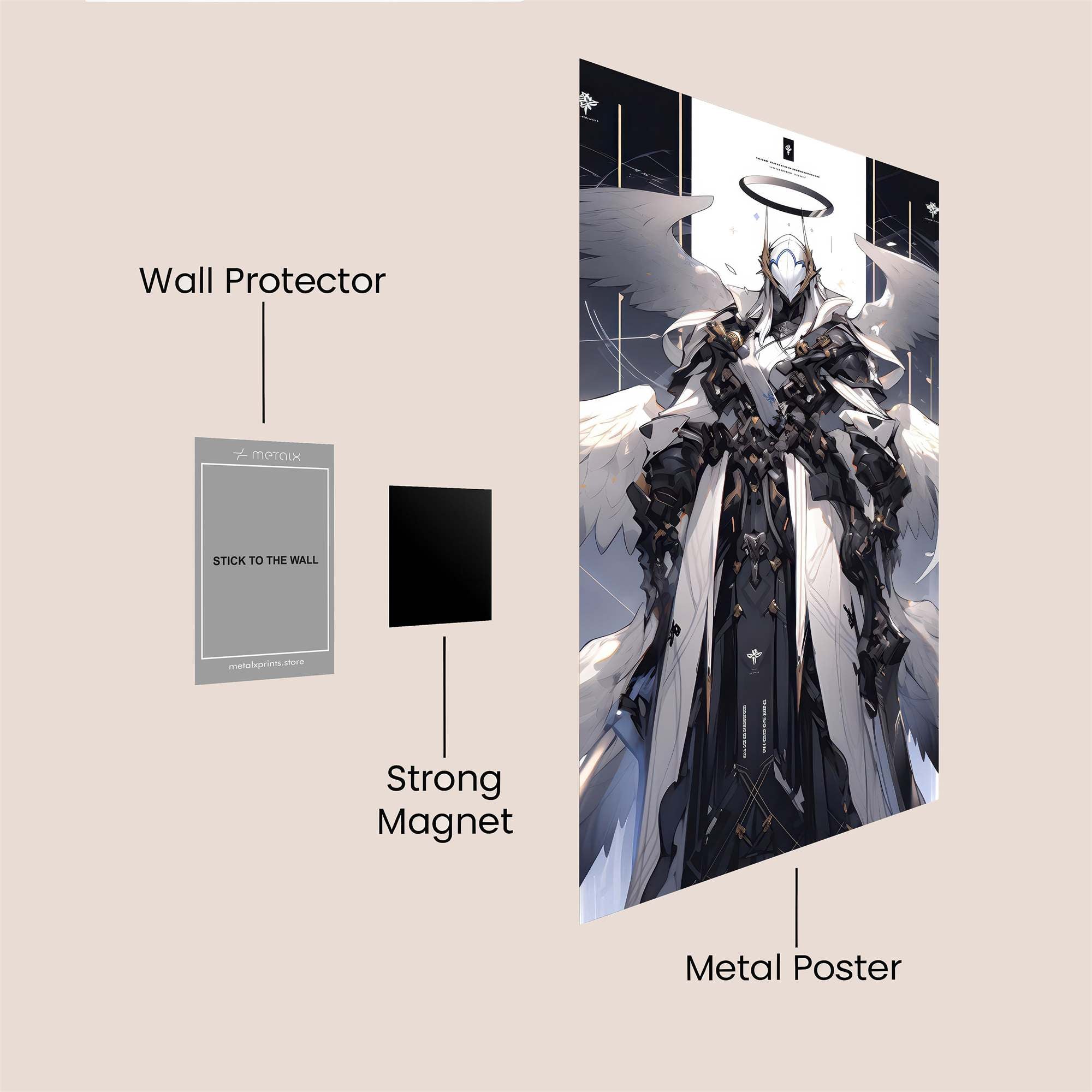 Angel Ascendant Safe Wall Magnetic / M