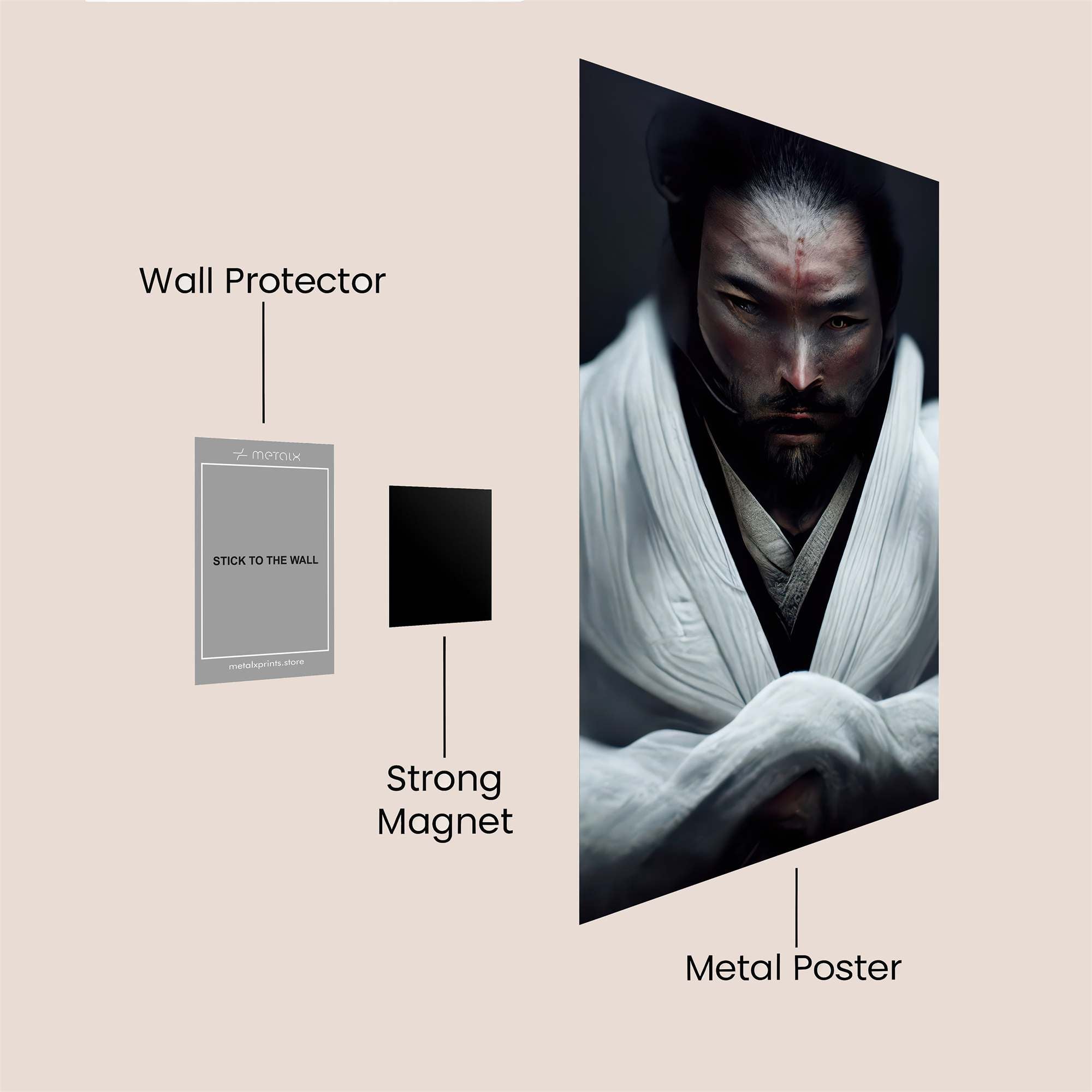 Samurai Serene Safe Wall Magnetic / M