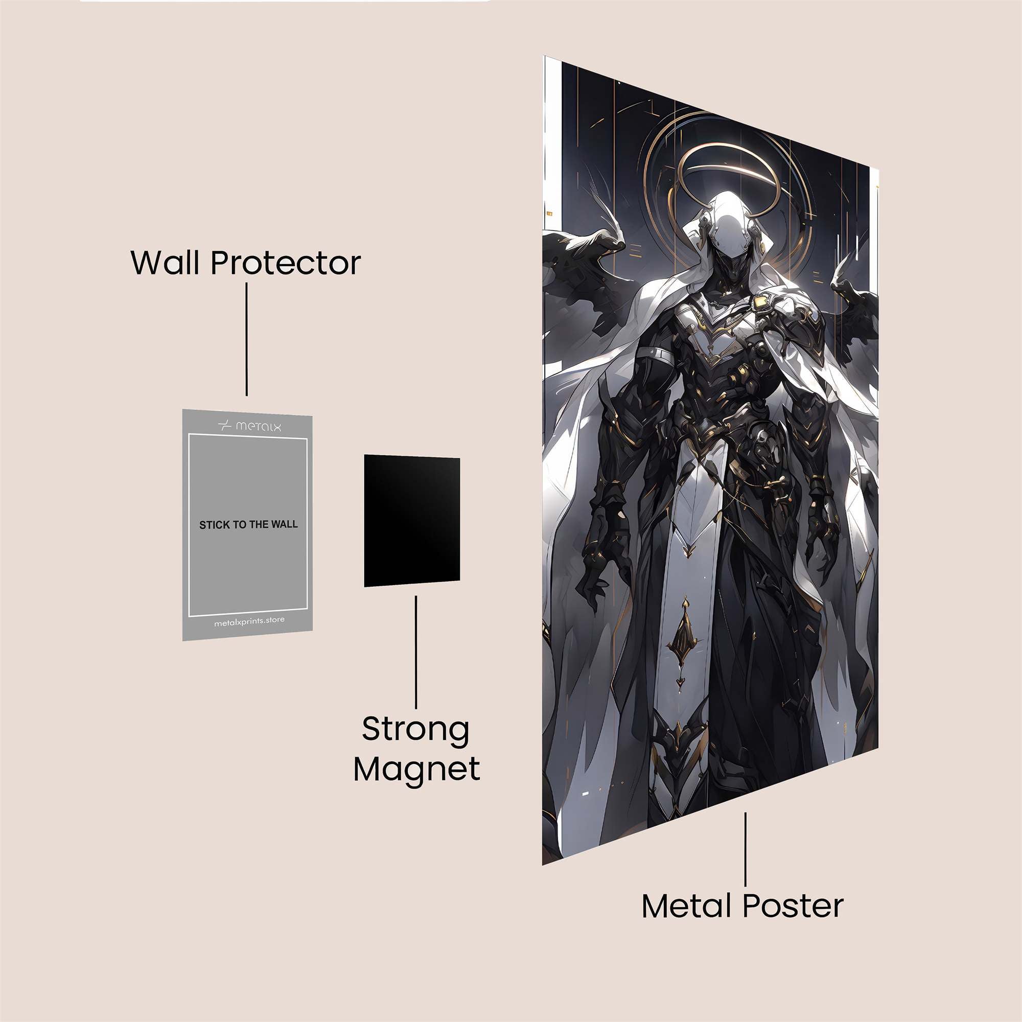 Angel Somber Safe Wall Magnetic / M