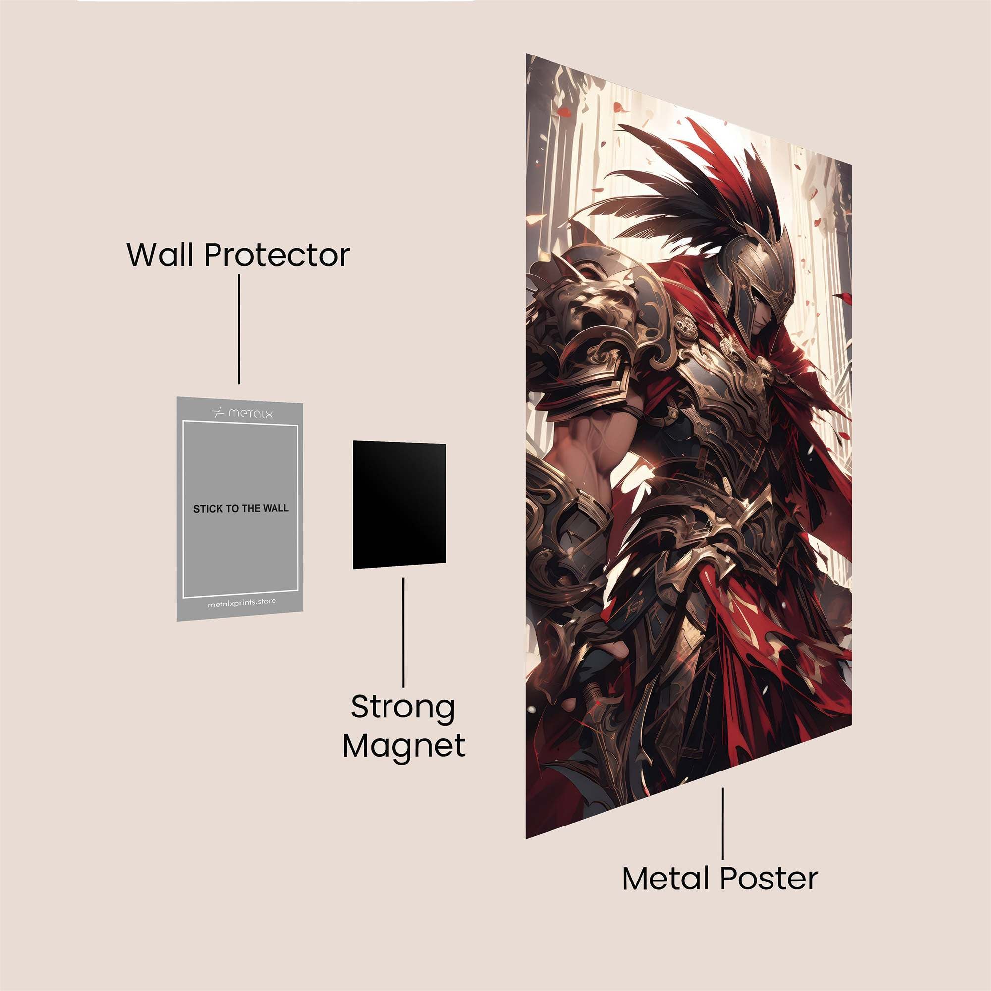 Knight Majestic Safe Wall Magnetic / M