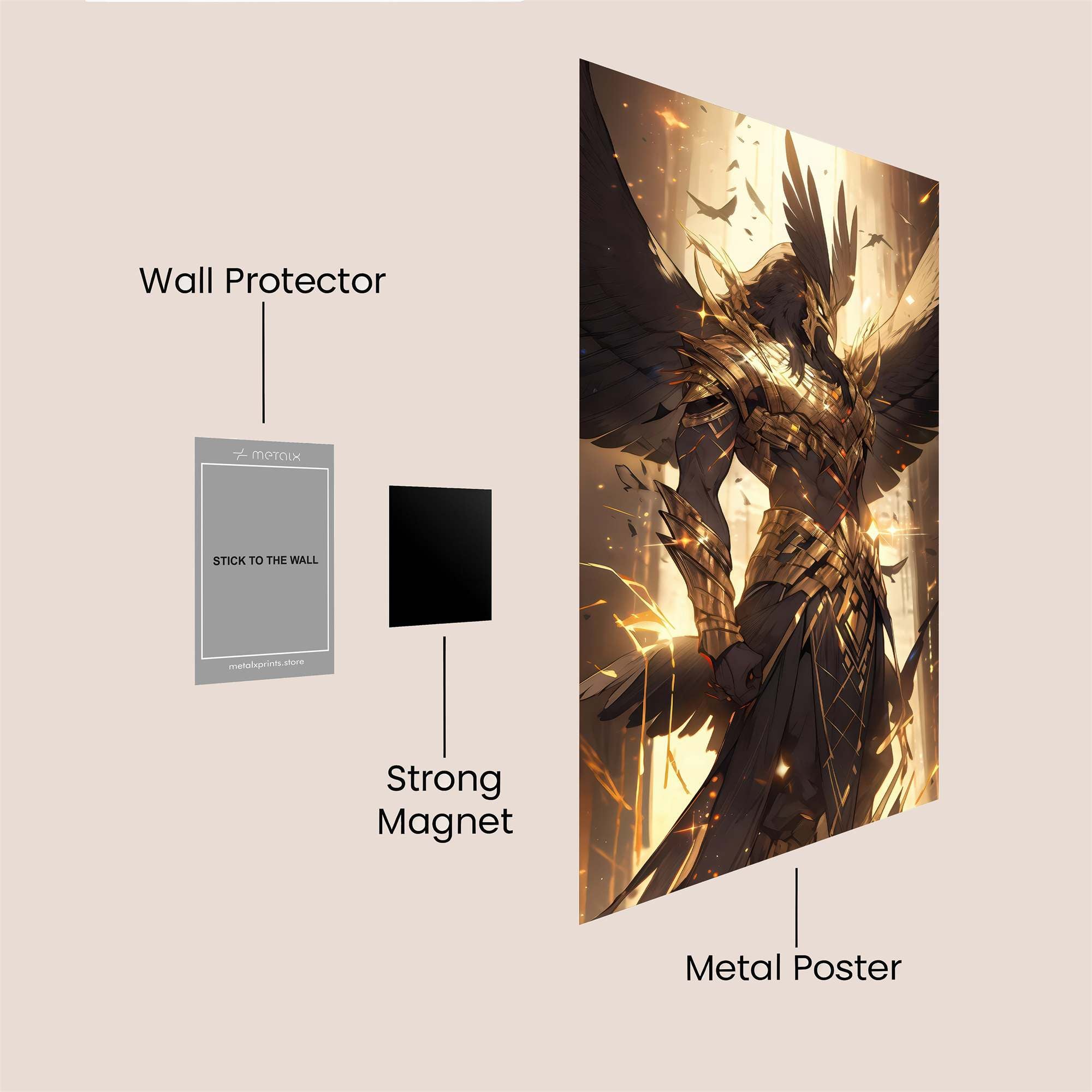 Raven Radiance Safe Wall Magnetic / M