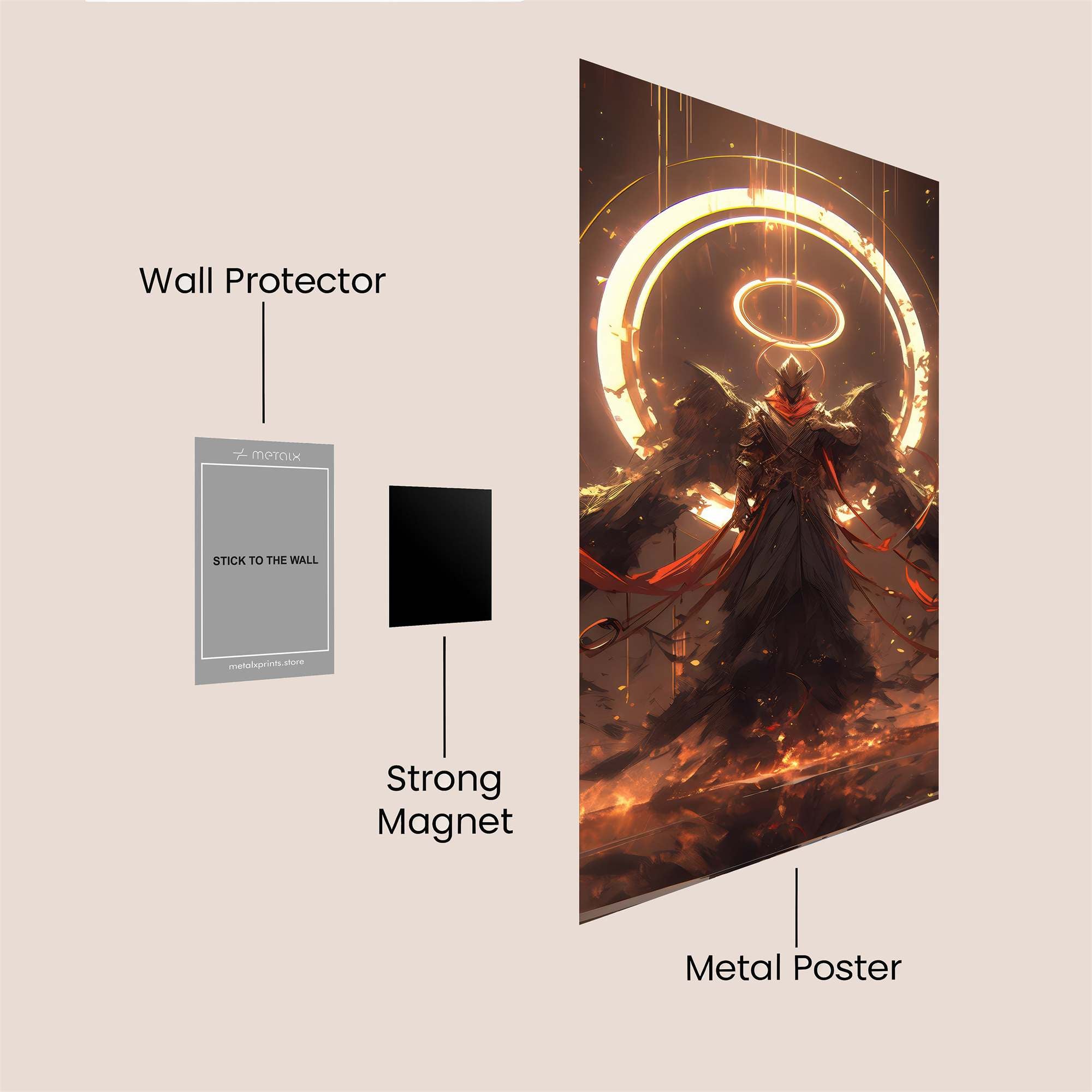 Angel Blaze Safe Wall Magnetic / M