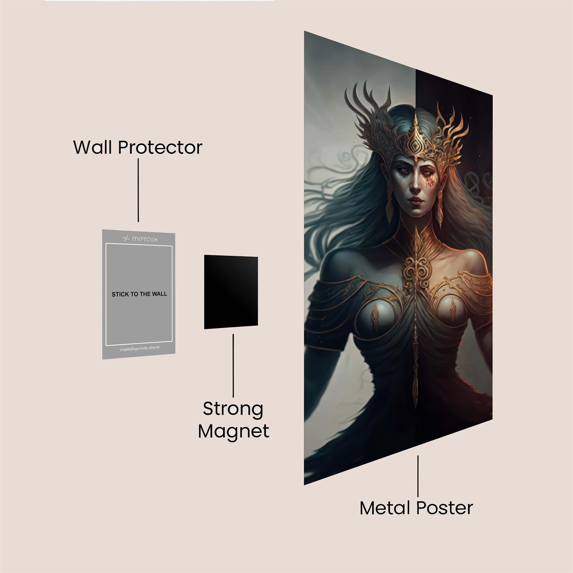 Goddess Duality Safe Wall Magnetic / M