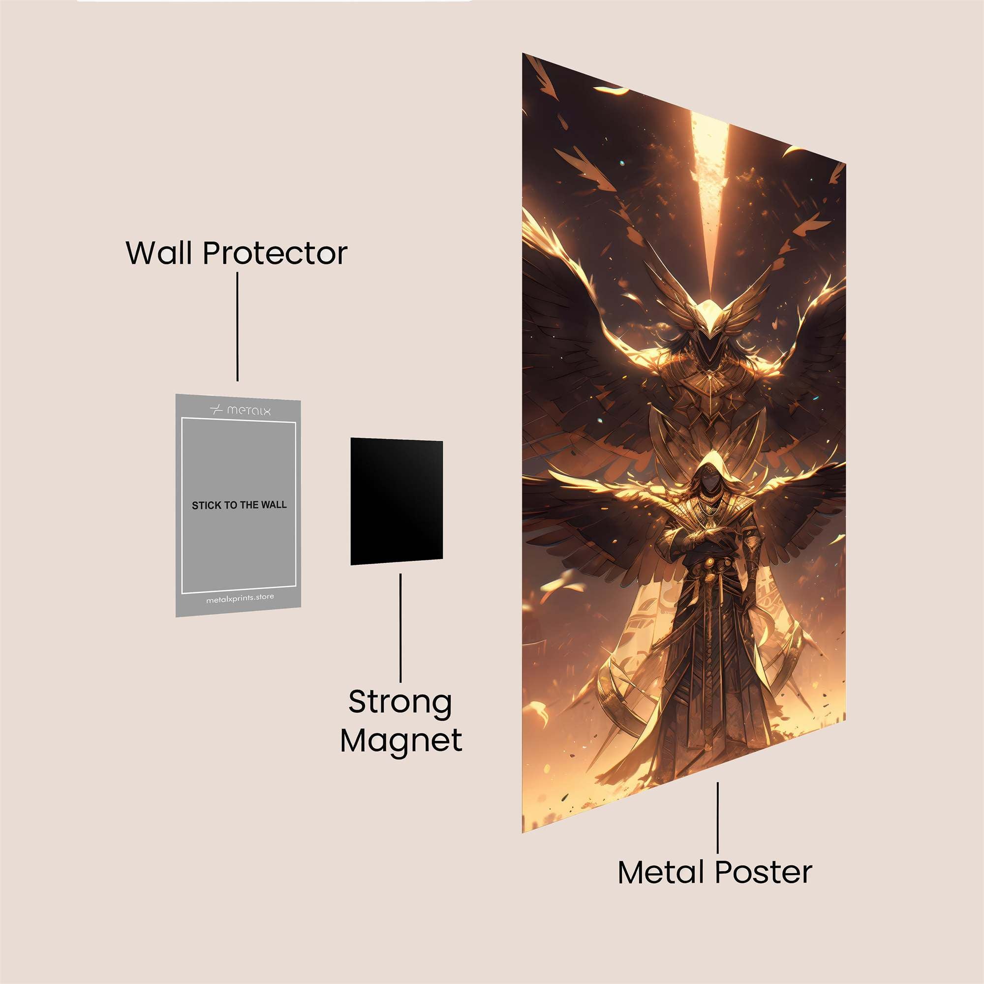 Angelic Descent Safe Wall Magnetic / M