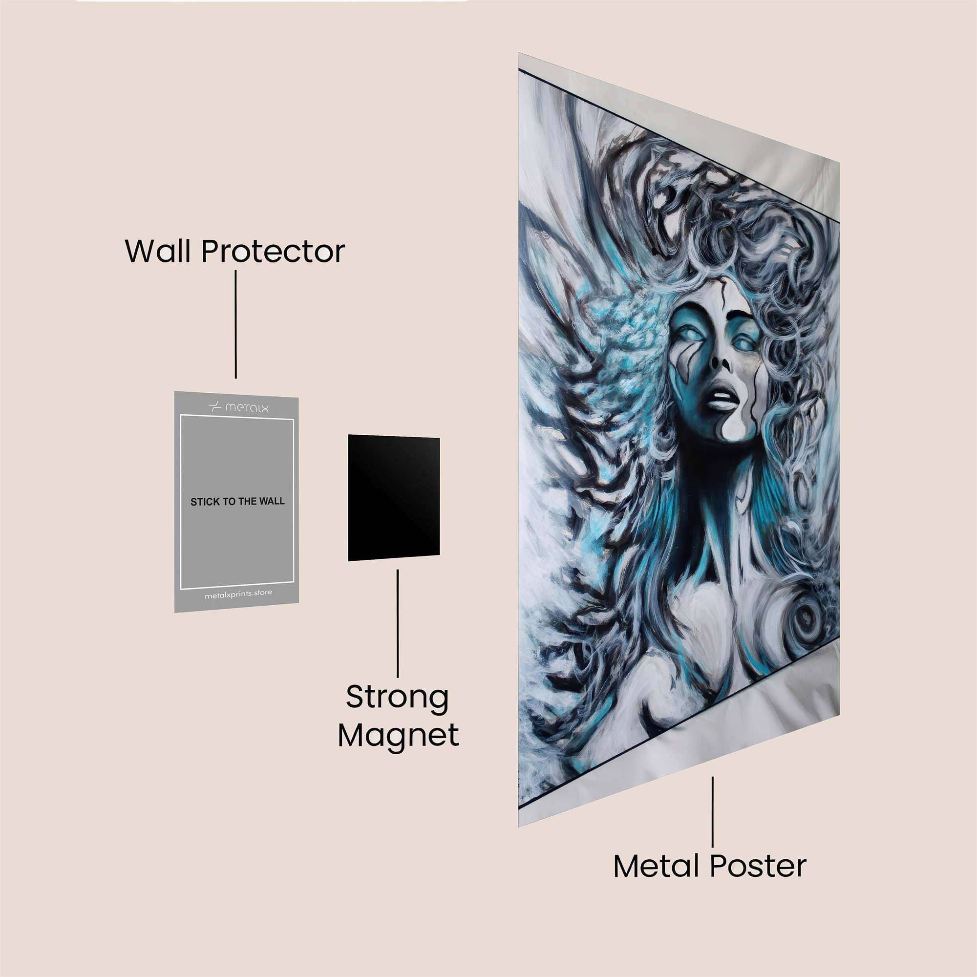 Golden Menace Safe Wall Magnetic / M