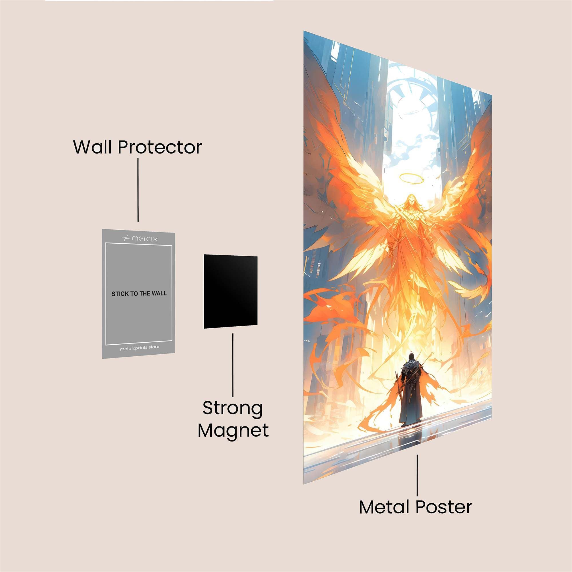 Phoenix Ascension Safe Wall Magnetic / M