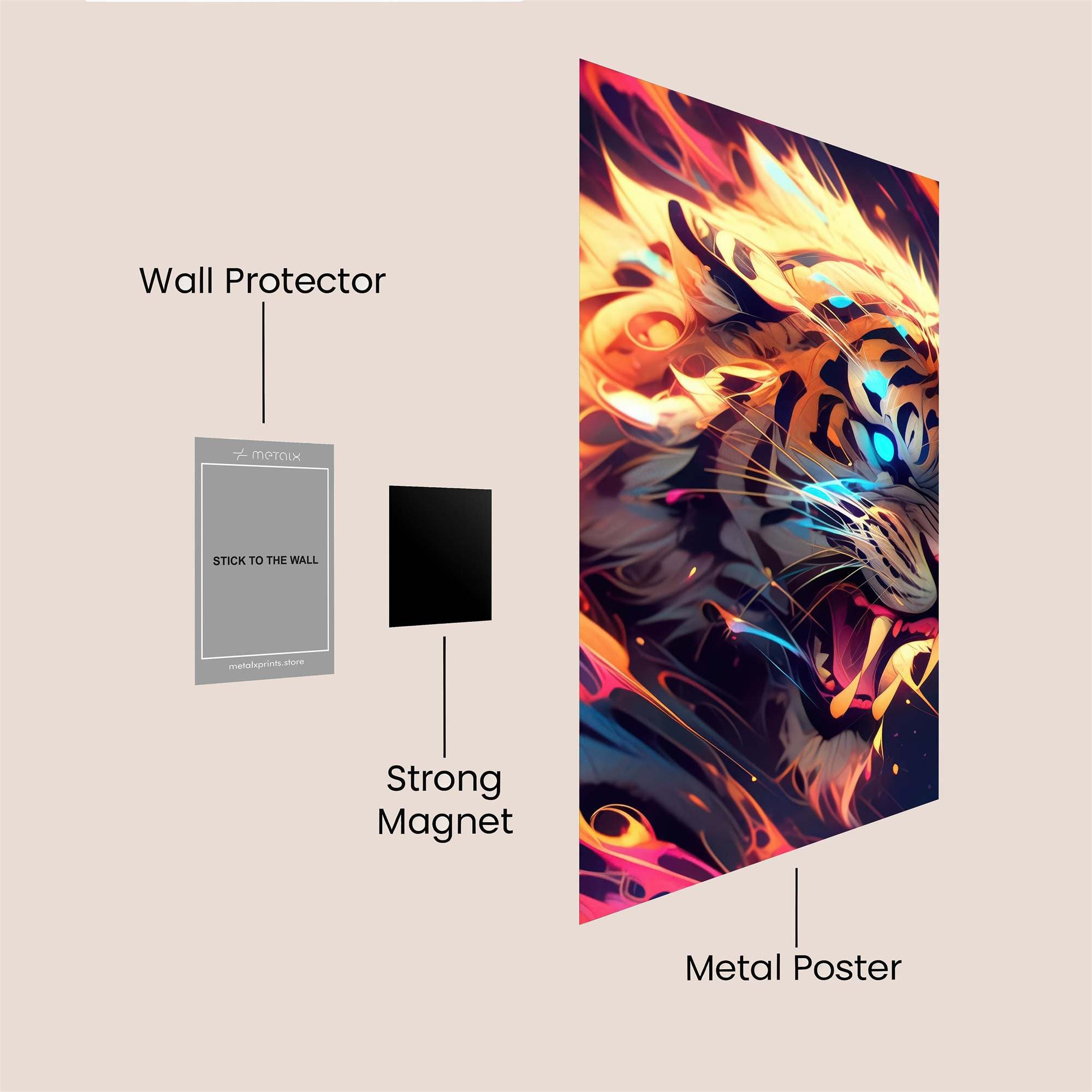 Fiery Majesty Safe Wall Magnetic / M