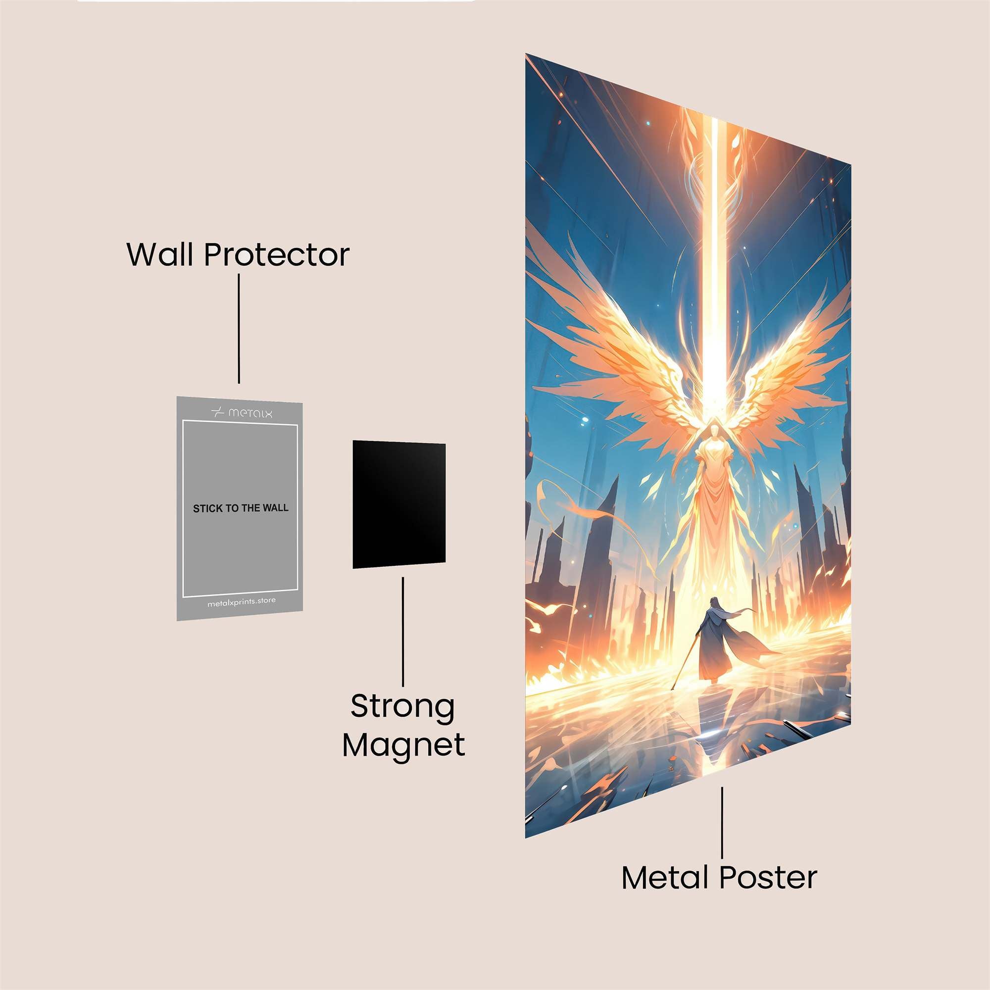 Angel Ascension Safe Wall Magnetic / M