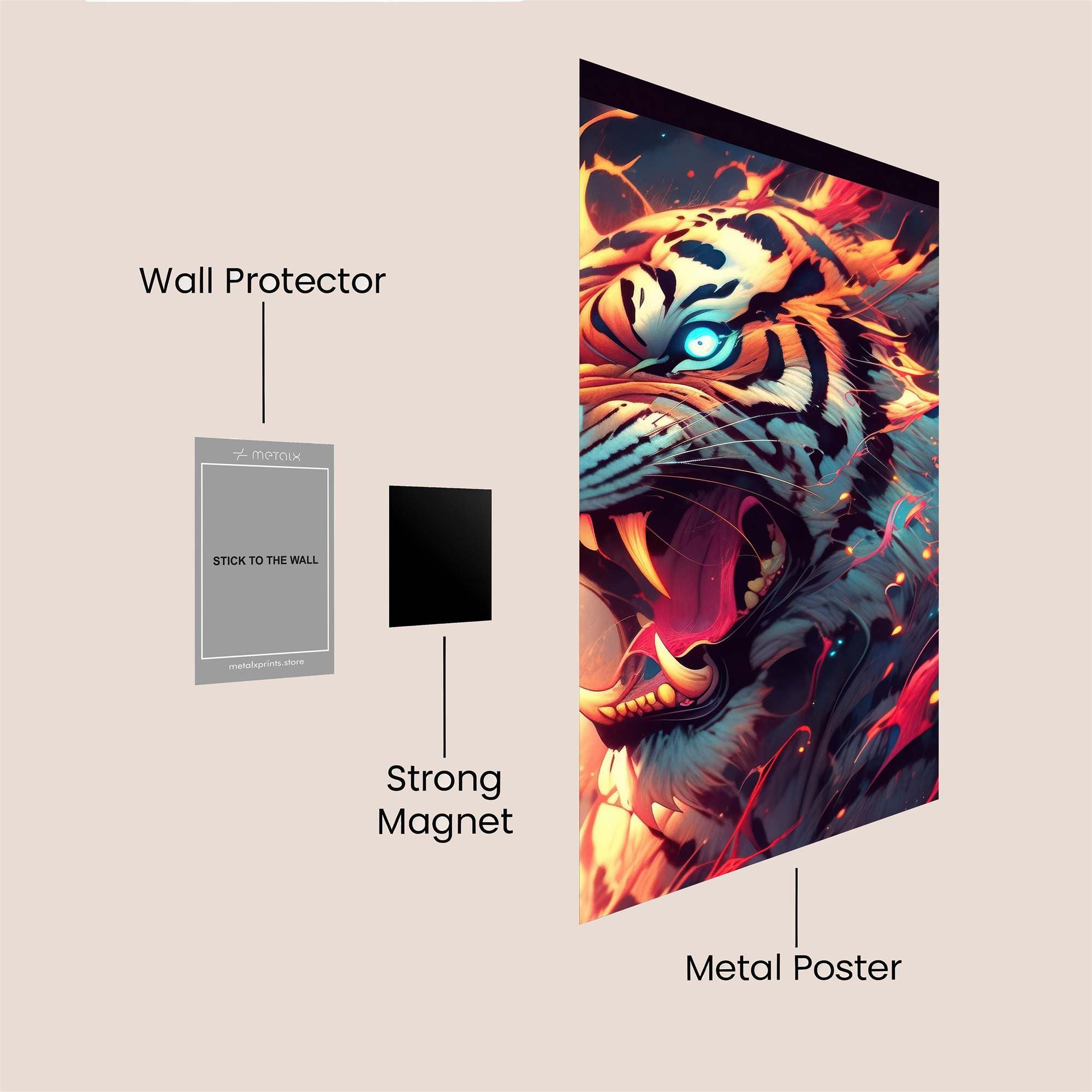Fiery Wrath Safe Wall Magnetic / M