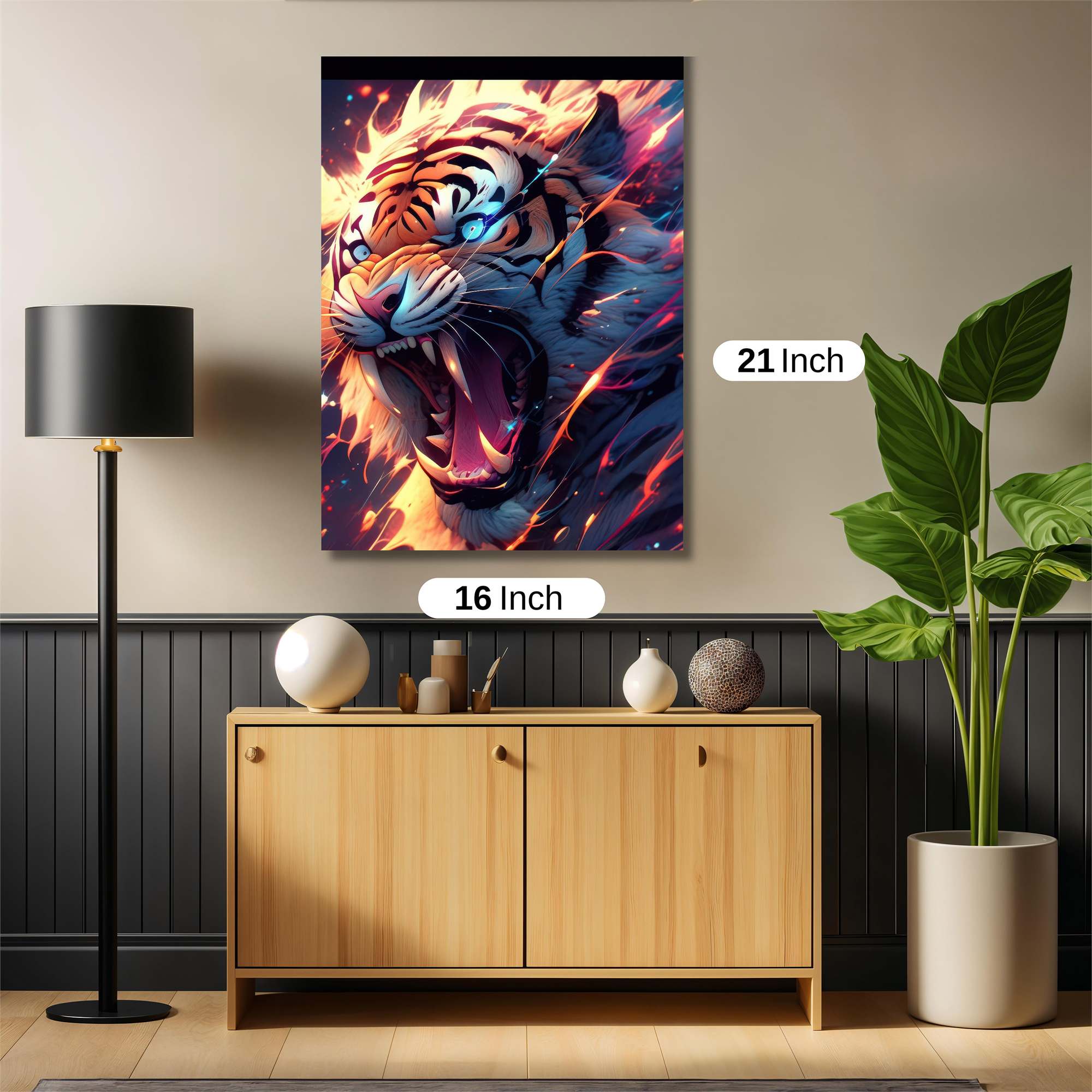 Tiger Blaze Safe Wall Magnetic / M